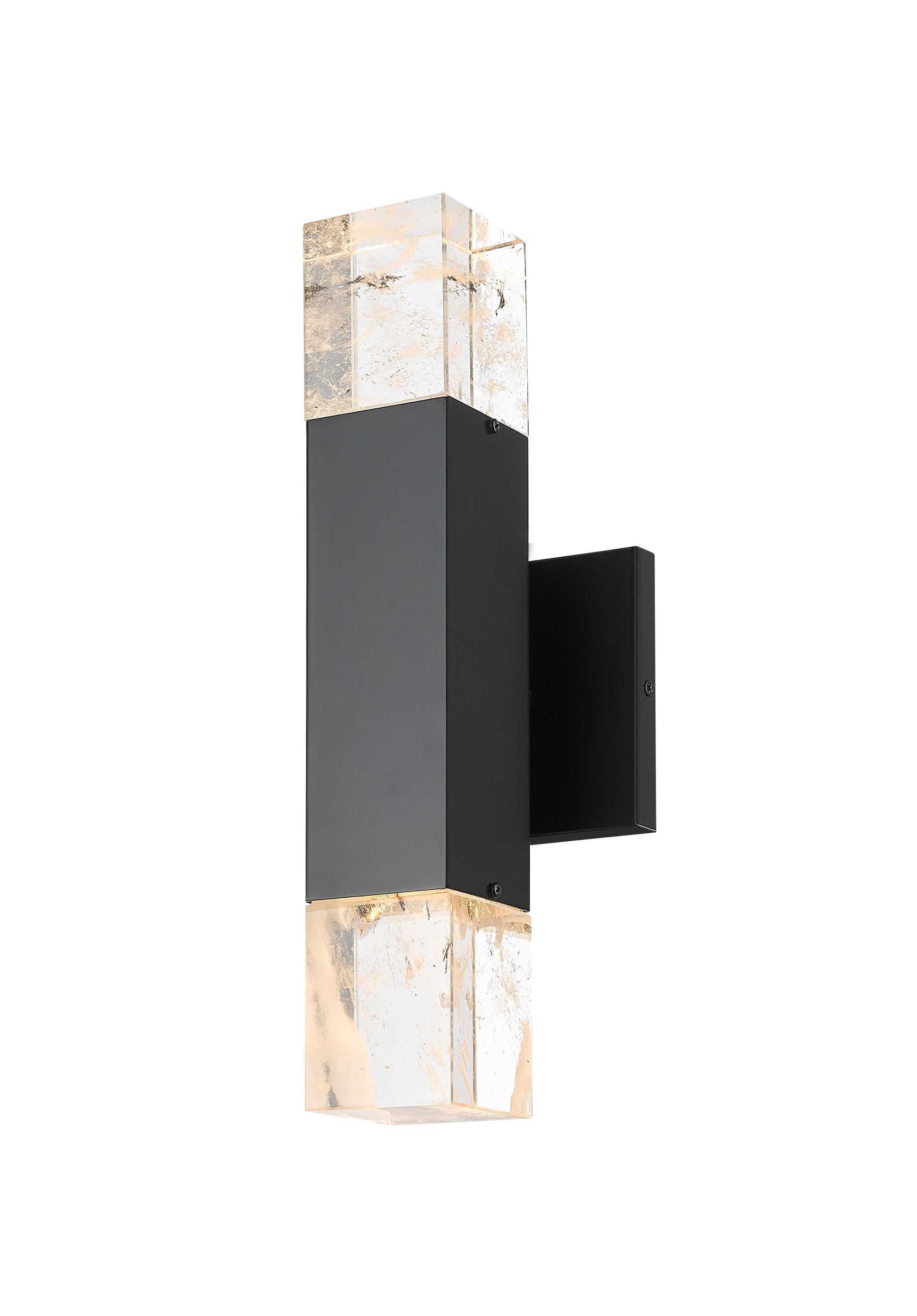 Quartz 2-Light Replaceable Up/Down Stainless Steel Outdoor Wall Light Modition Lighting