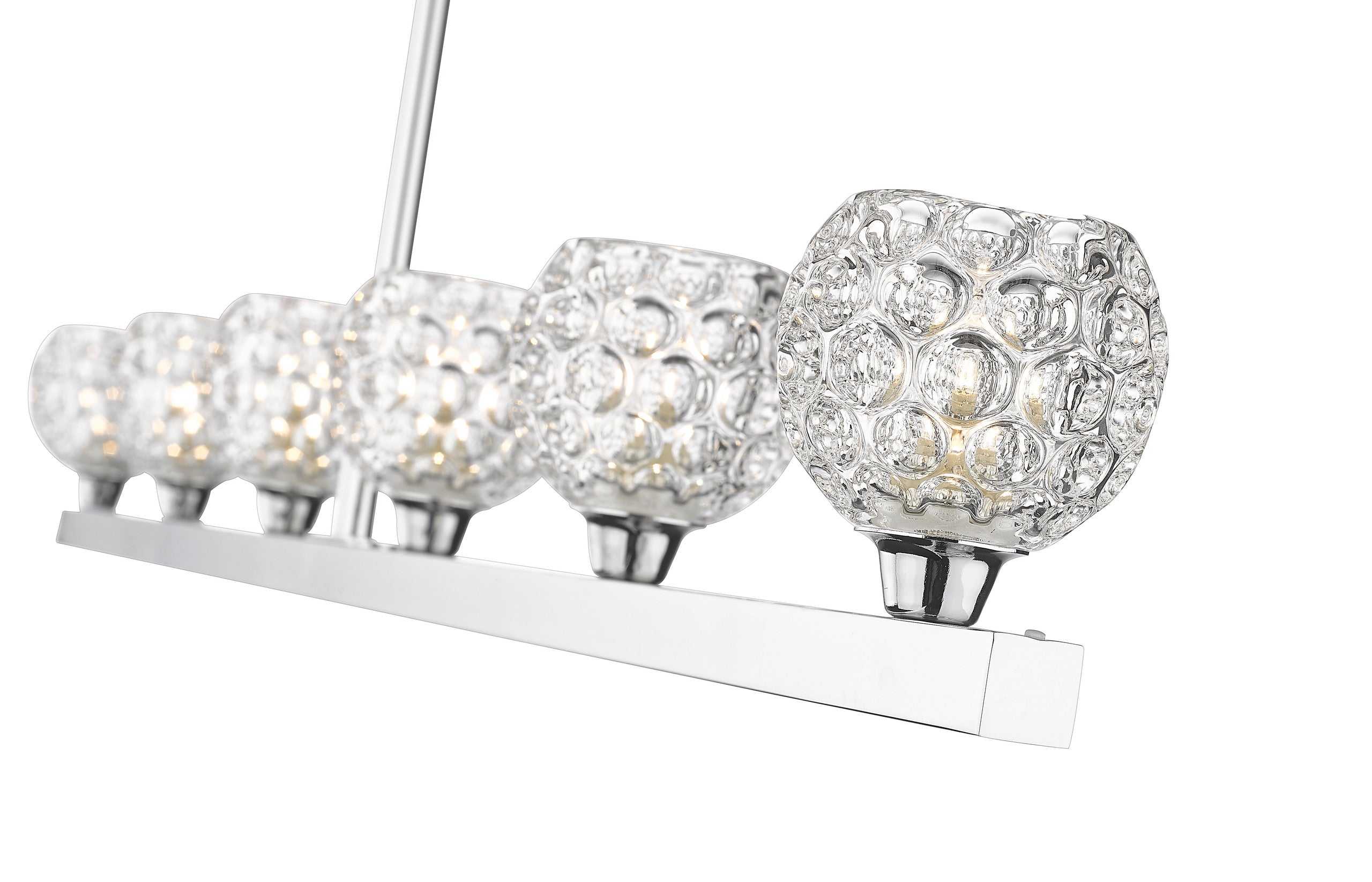Papillon 6-Light Linear Suspension Dining Light thelightingshoppe.ca
