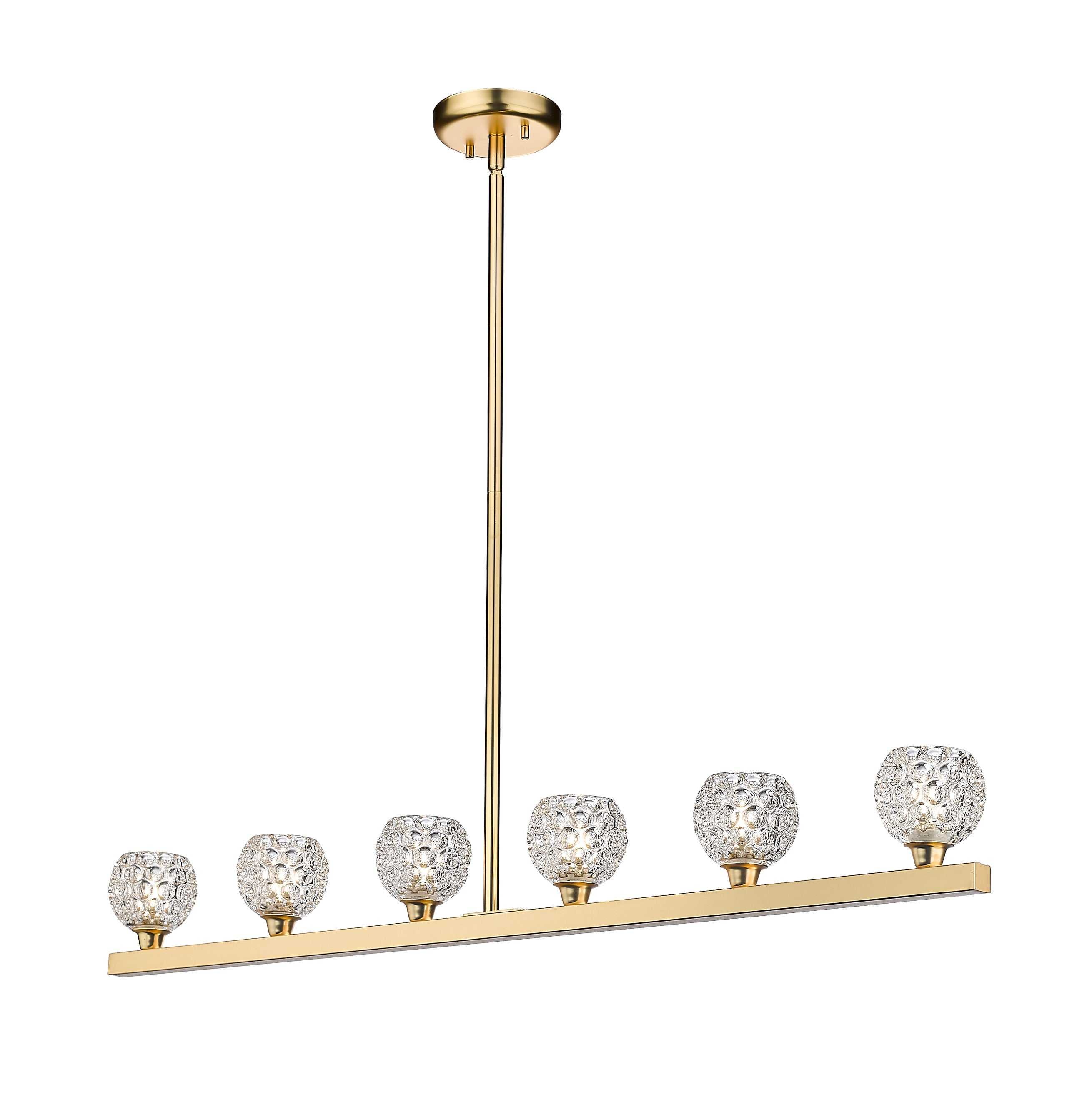 Papillon 6-Light Linear Suspension Dining Light thelightingshoppe.ca
