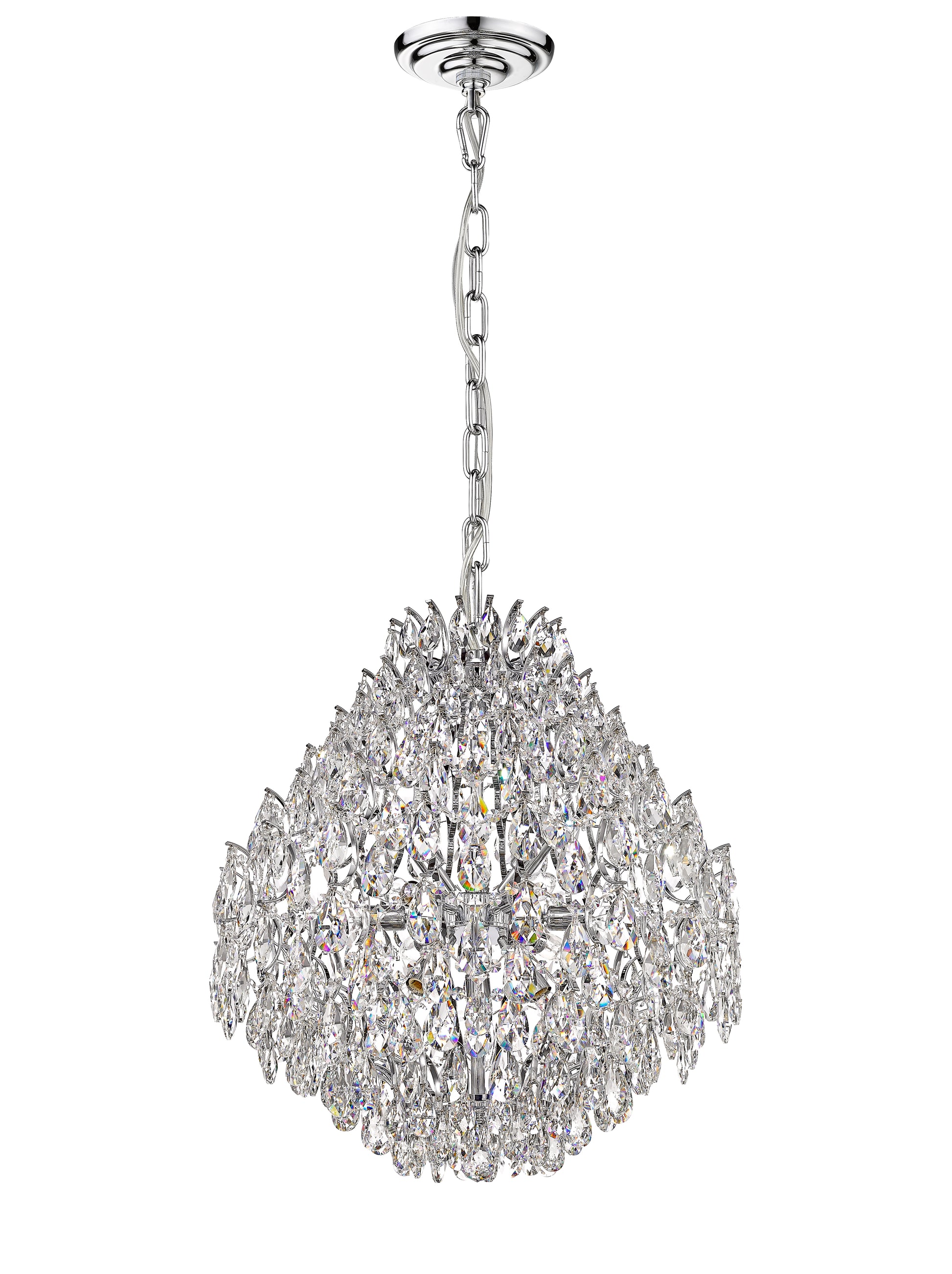 Charlotte 12-Light Black Frame Crystal Chandelier-2