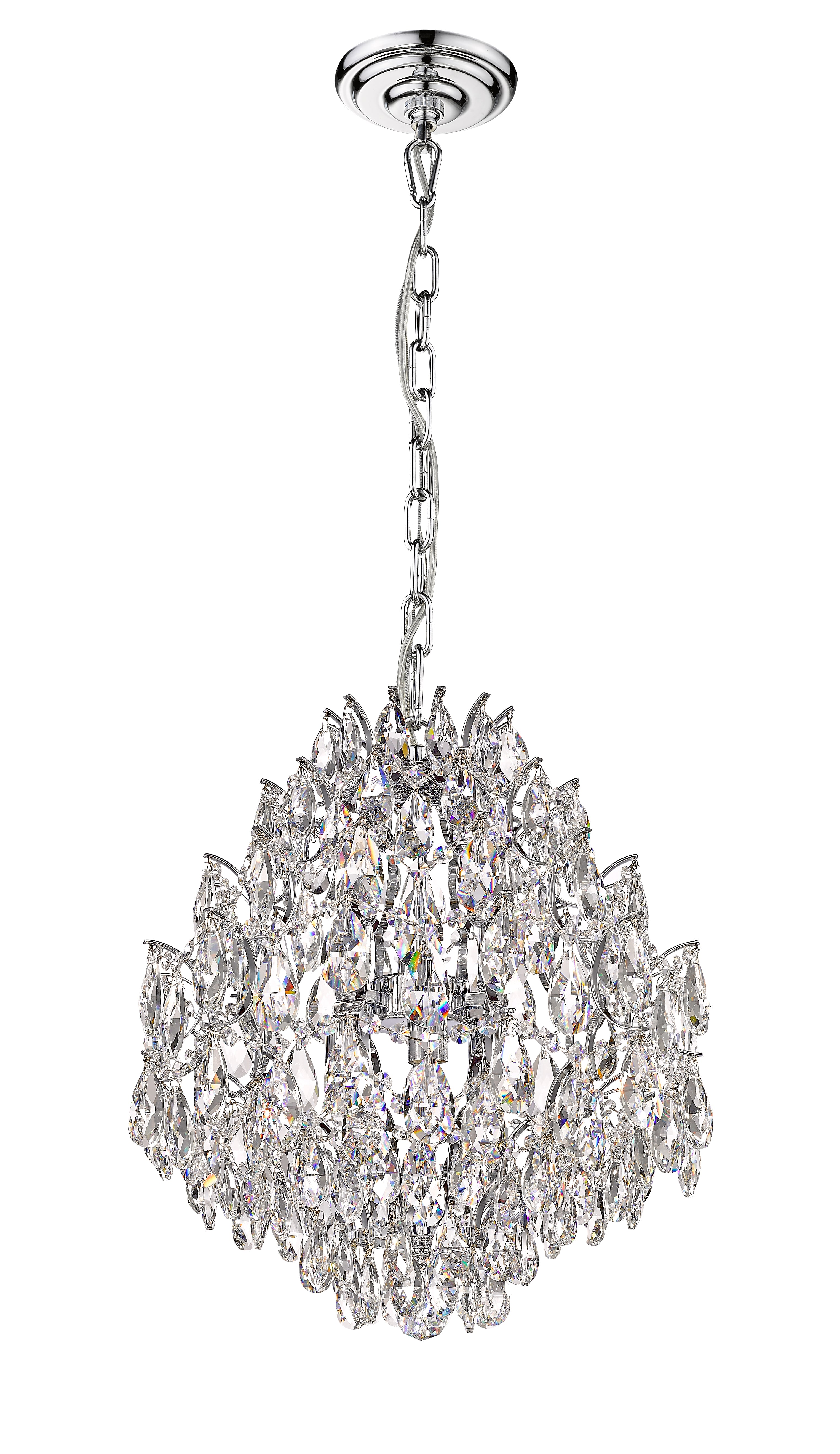 Charlotte 6-Light Black Frame Chandelier-zoom-4