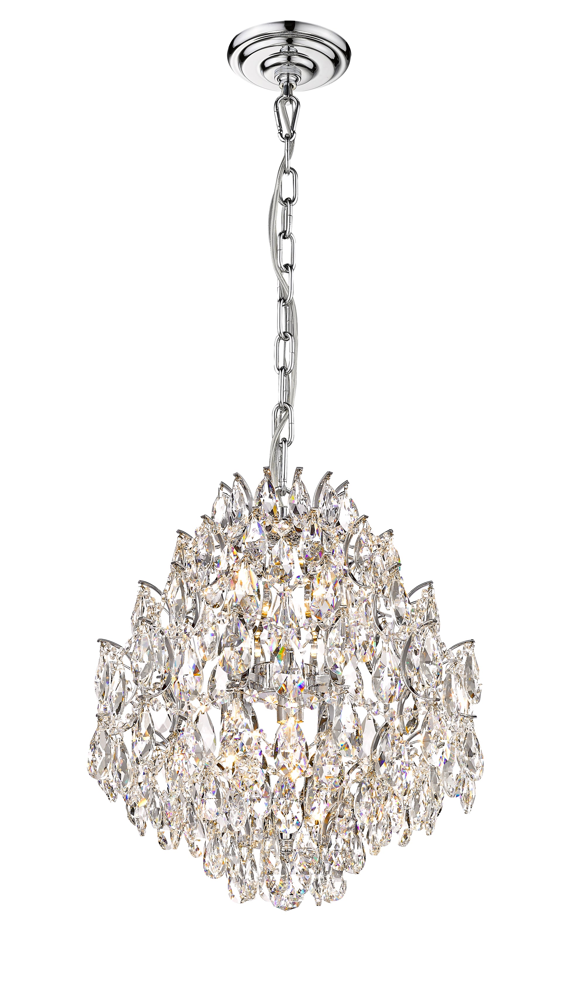Charlotte 6-Light Black Frame Chandelier-2