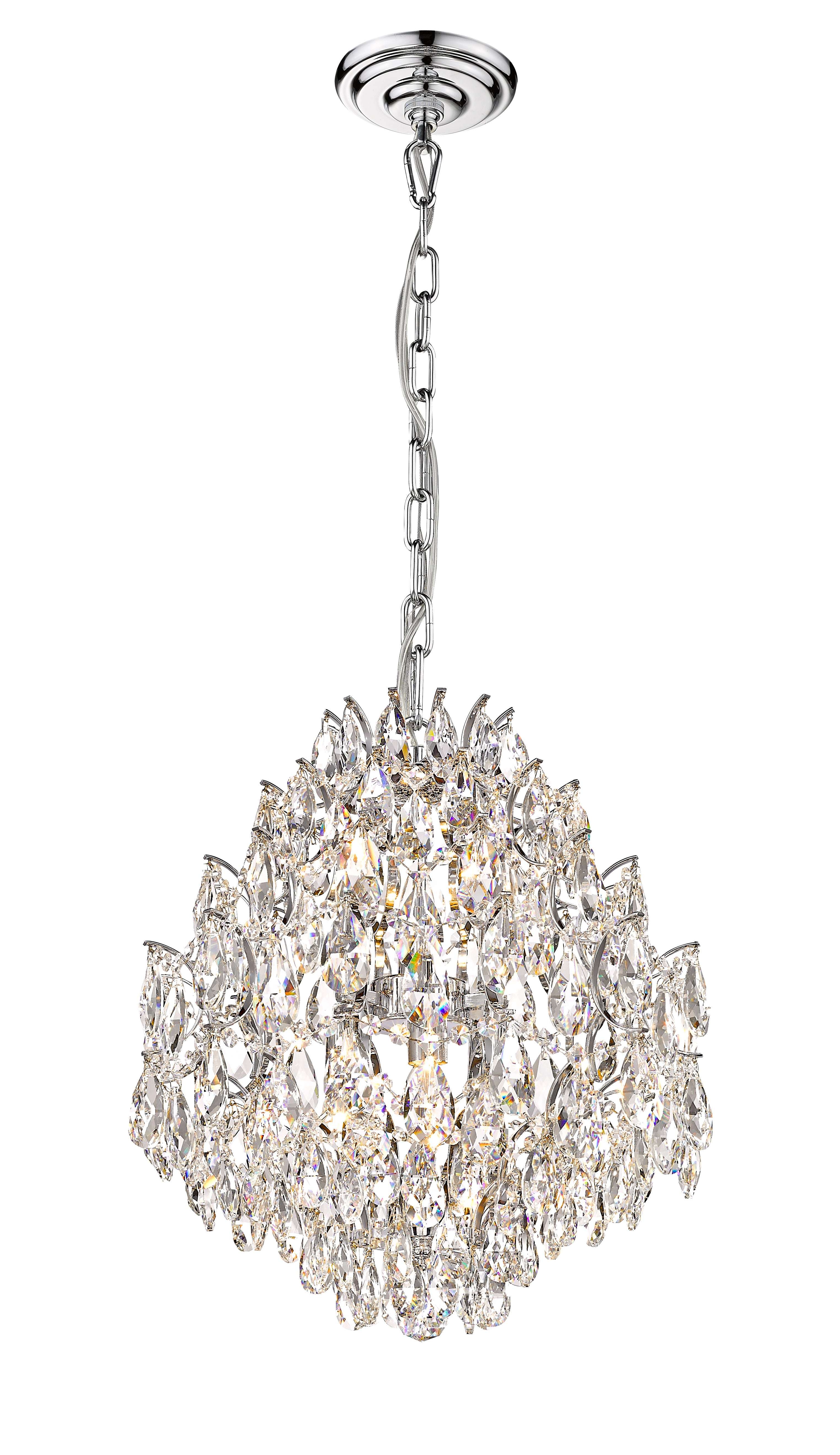 Charlotte 6-Light Black Frame Chandelier-zoom-2