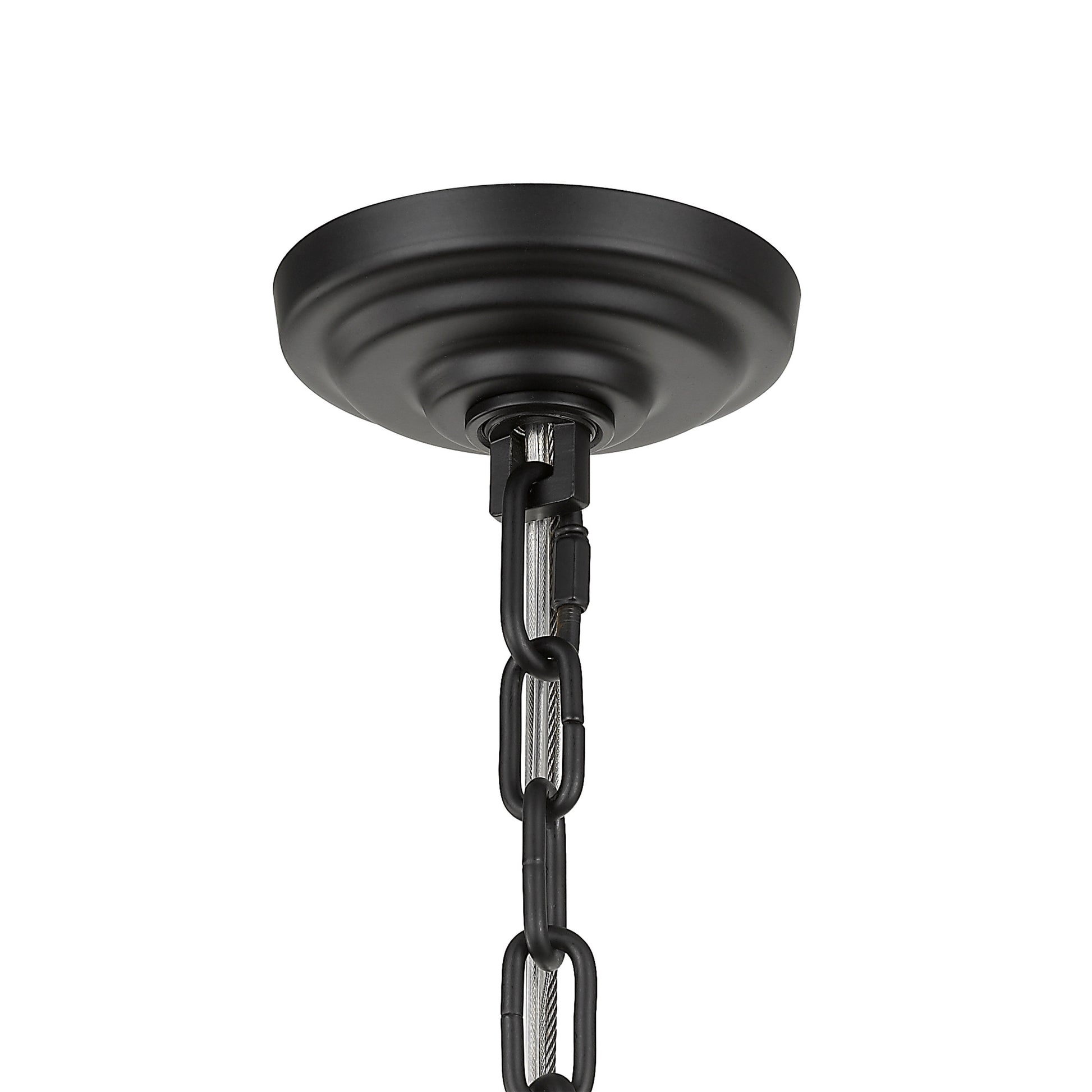 Charlotte 12-Light Black Frame Crystal Chandelier-6