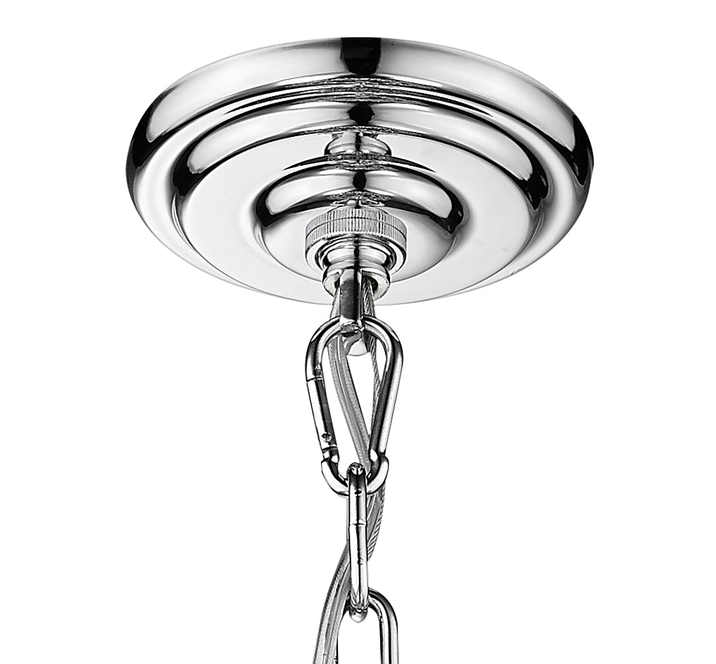 Charlotte 6-Light Black Frame Chandelier-5
