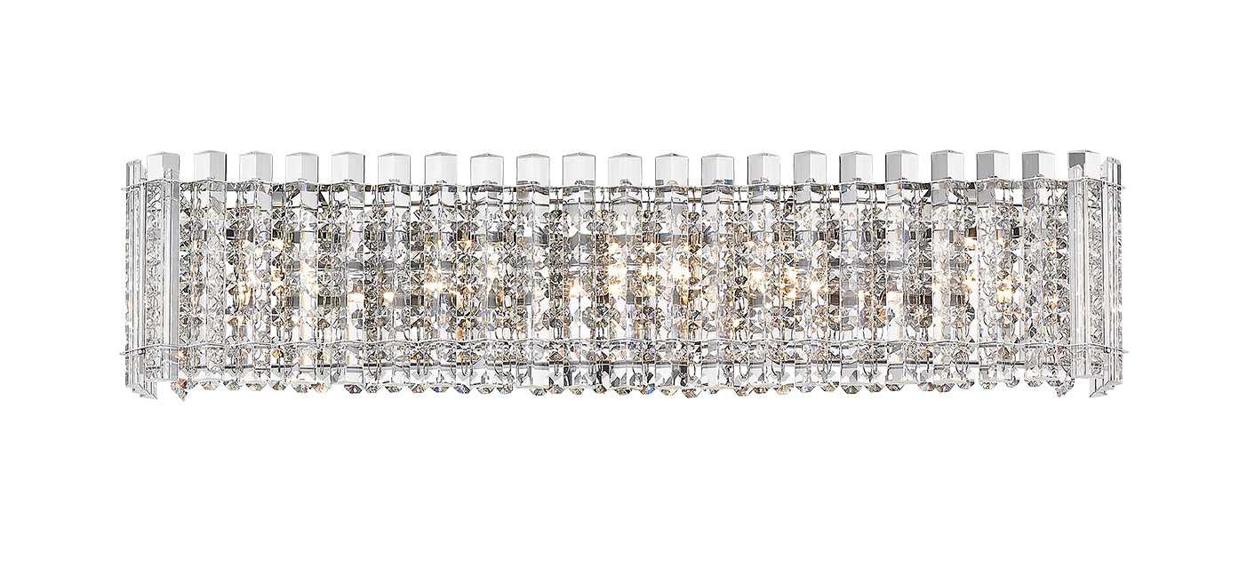 Hurley 5-Light Crystal Bathroom Vanity Light Modition Lighting