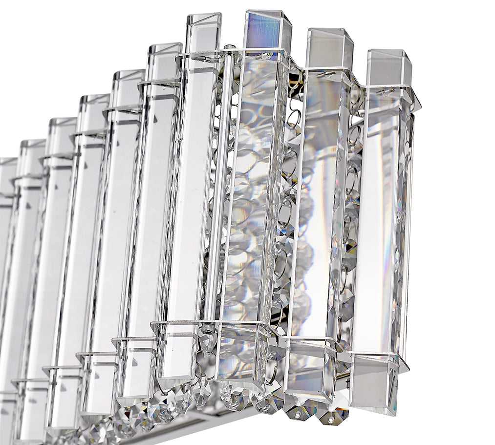 Hurley 5-Light Crystal Bathroom Vanity Light Modition Lighting