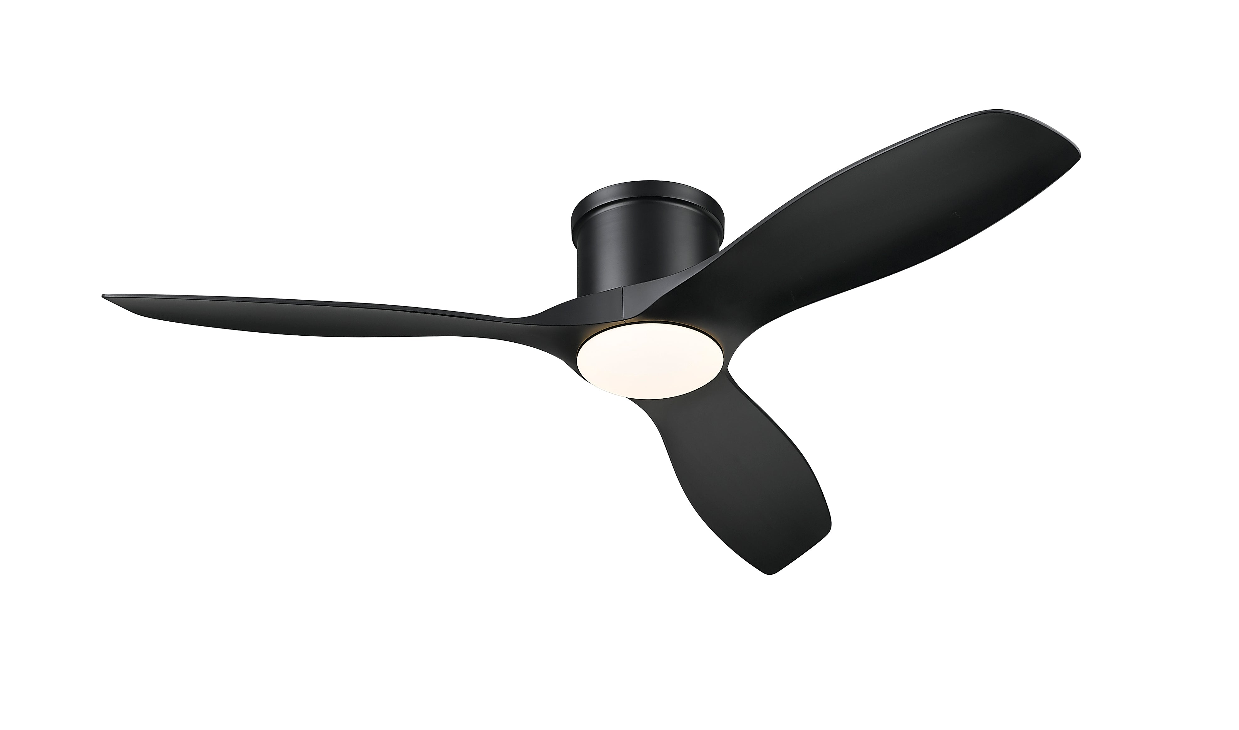 Apollo 52" Flush Ceiling Fan in Matte Black-zoom-3