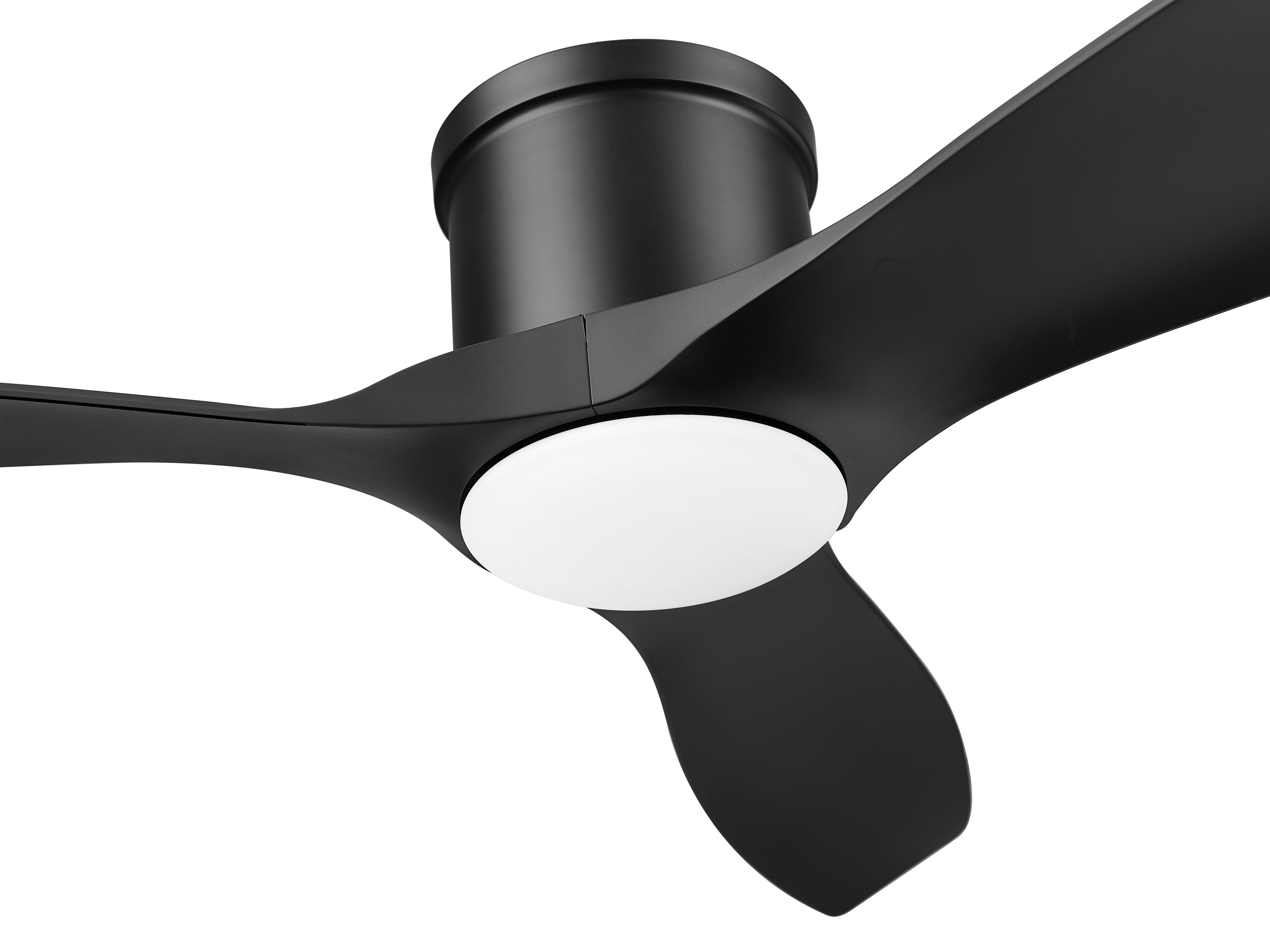 Apollo 52" Flush Ceiling Fan in Matte Black-zoom-4