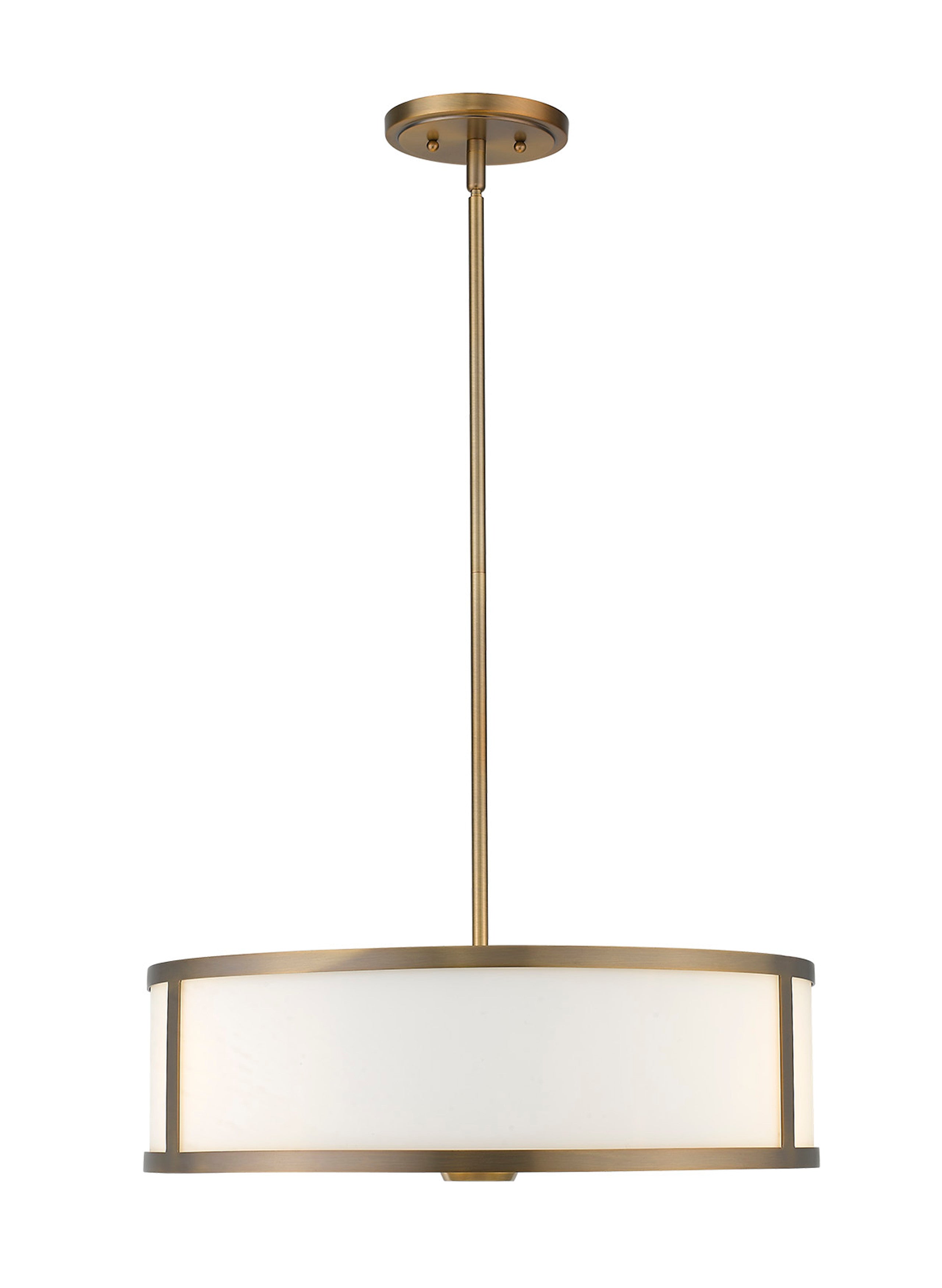 Panderio 3-Light 20" Nickel Pendant By Mirage Lighting-zoom-3