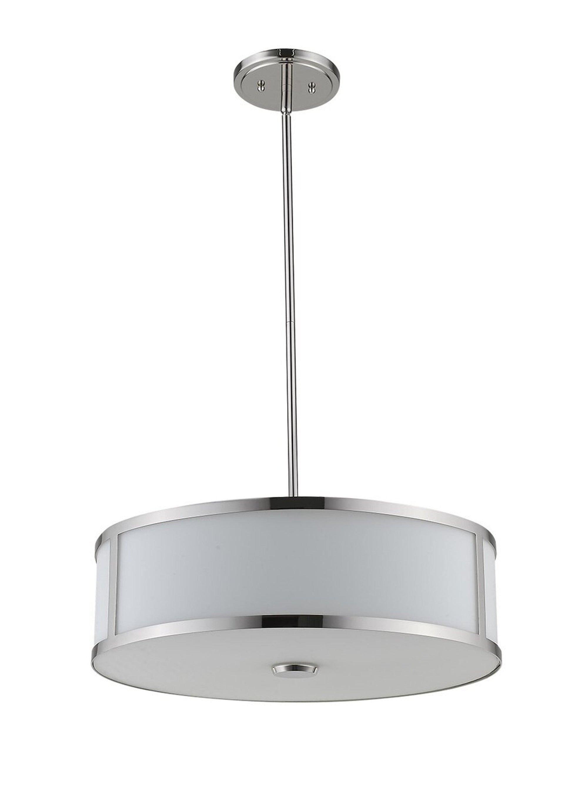 Panderio 3-Light 20" Nickel Pendant By Mirage Lighting-7