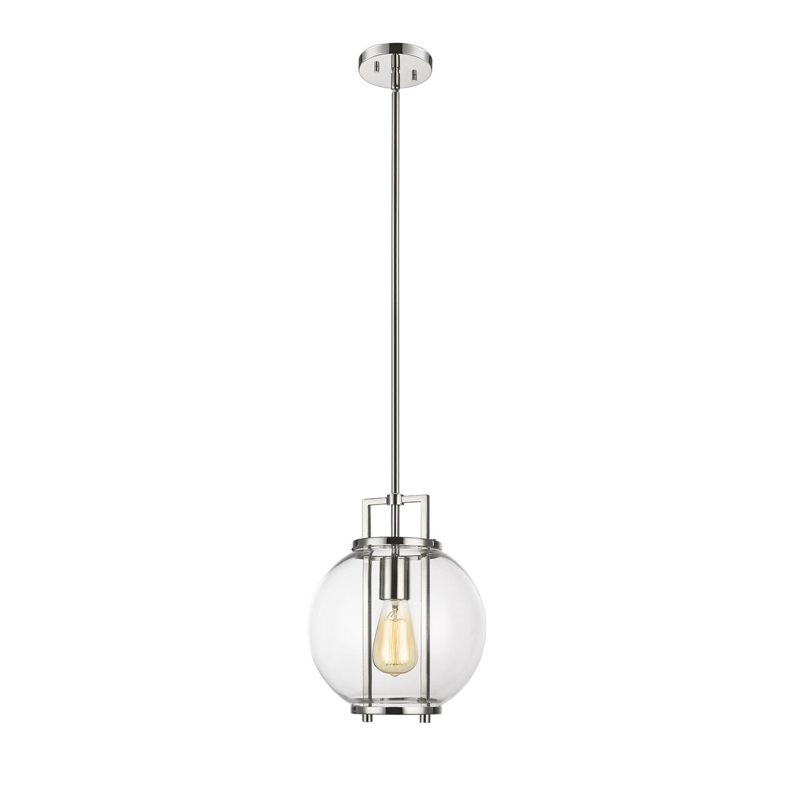 Orbem 1-Light 10" Polished Nickel Pendant-zoom-3