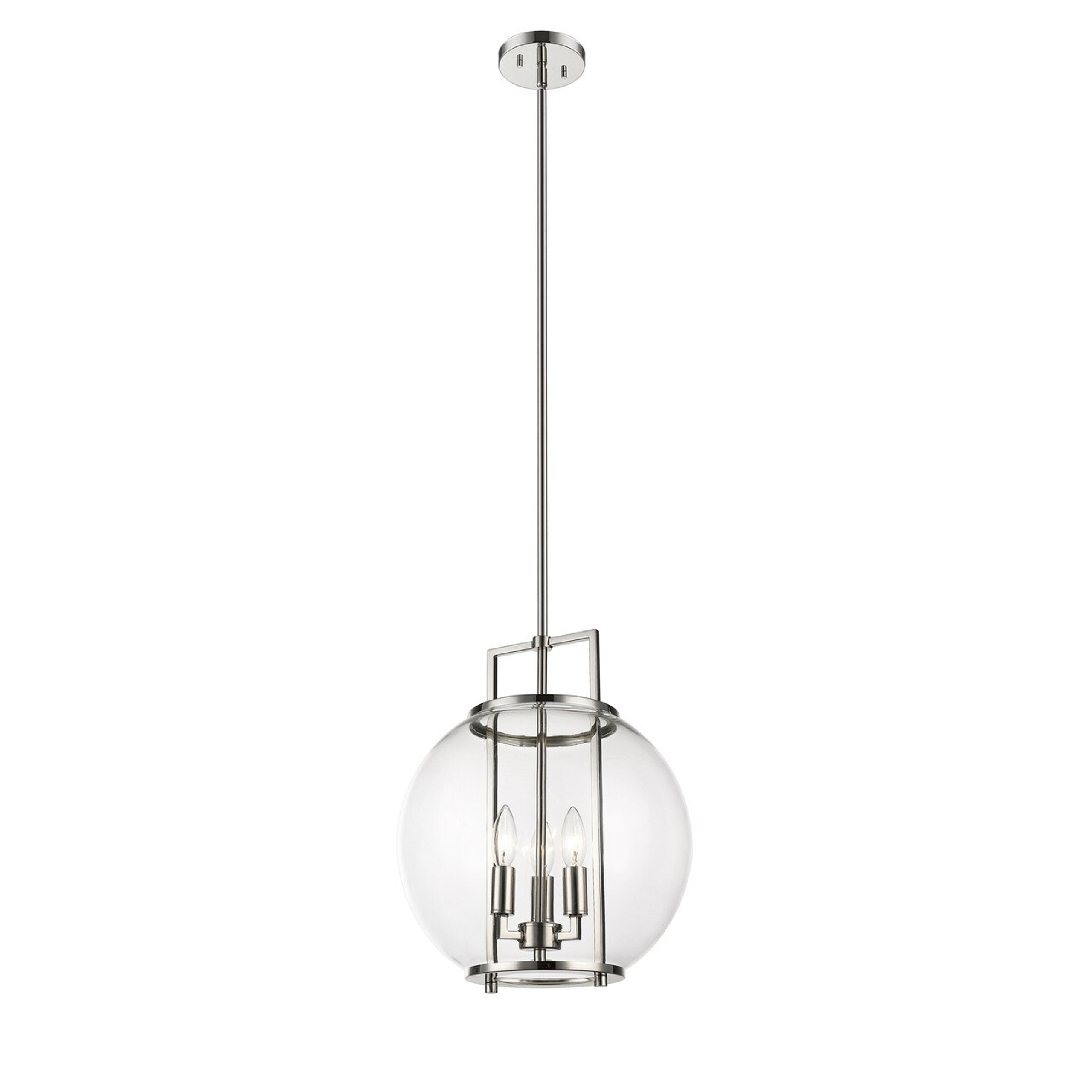 Orbem 3-Light 14" Polished Nickel Pendant-zoom-3