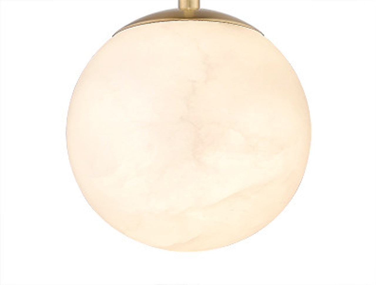 Moon Disk 1-Light White Carved Alabaster Pendant By Modition-7