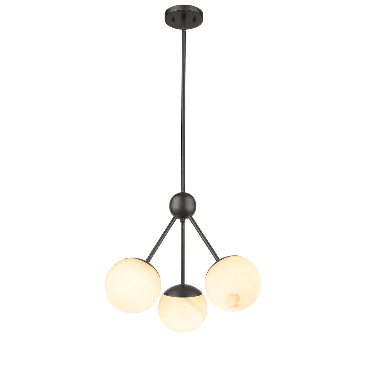 Amelia 3-Light Pendant Featuring Hand Carved Alabaster By Modition Lighting-3