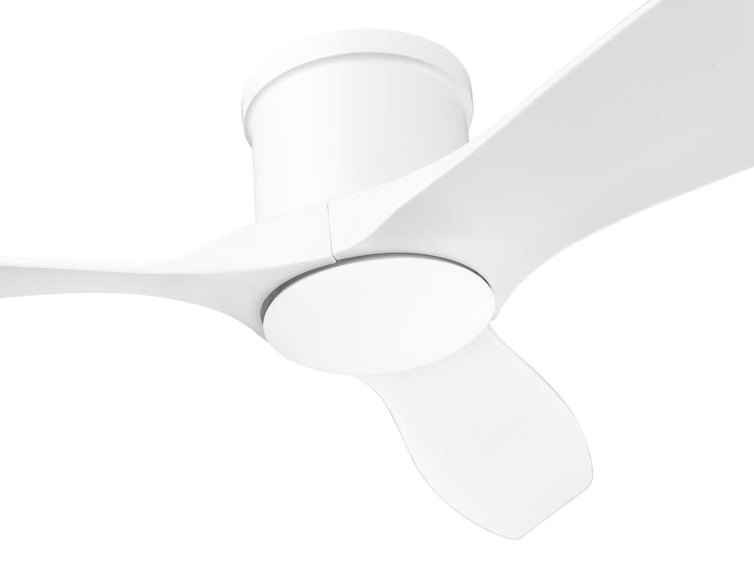 Apollo 52" Flush Ceiling Fan in Matte White-zoom-4