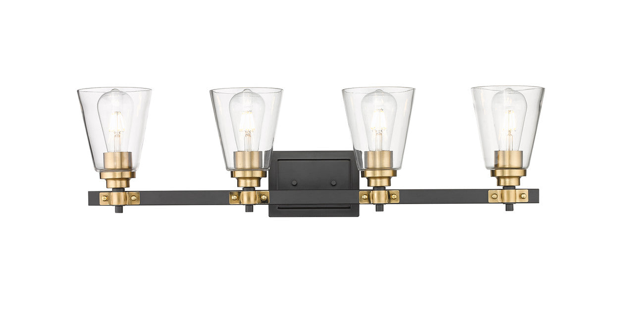 Senga 4 Light Bathroom Vanity Light by Mirage Lighting - available from The Lighting Shoppe, trusted by Canadian homeowners