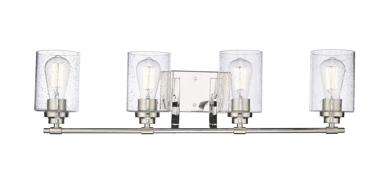 Lola 4 Light Bathroom Vanity Light by Mirage Lighting - available from The Lighting Shoppe, trusted by Canadian homeowners