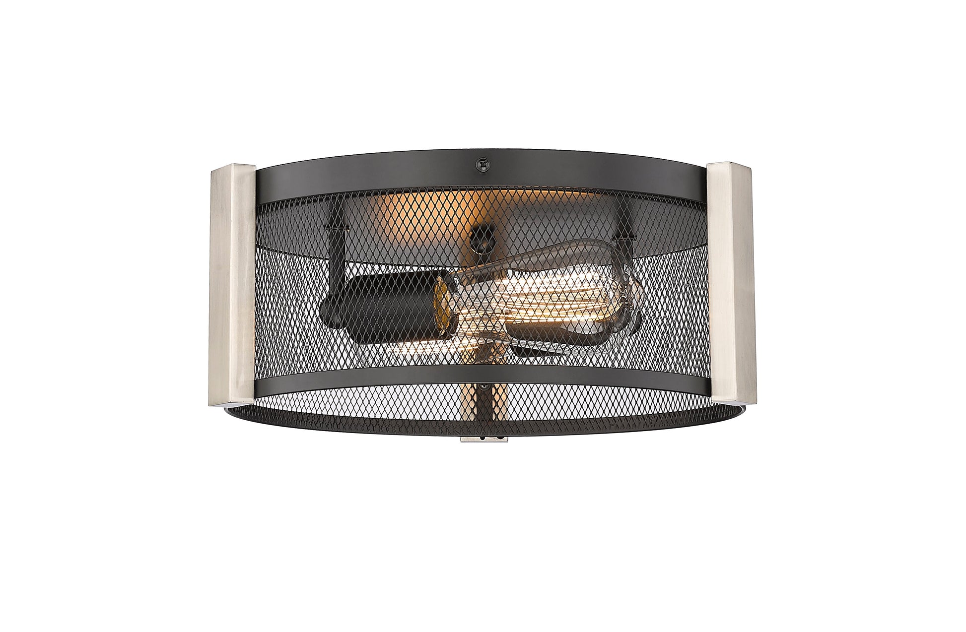Britt 2-Light 12" Multi-Finish Flush Mount by Mirage Lighting-4