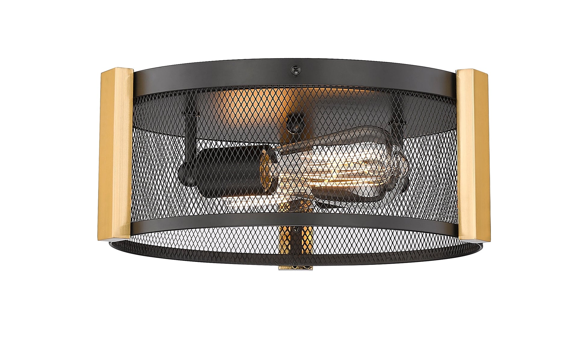 Britt 2-Light 12" Multi-Finish Flush Mount by Mirage Lighting-5