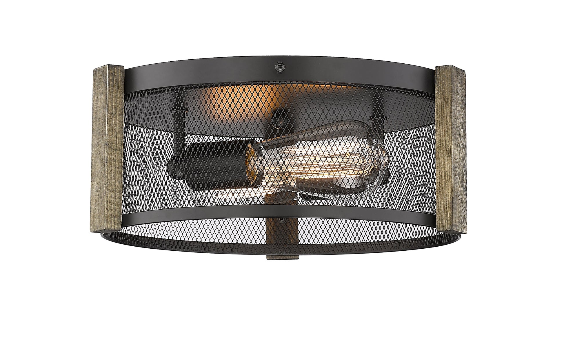 Britt 2-Light 12" Multi-Finish Flush Mount by Mirage Lighting-3