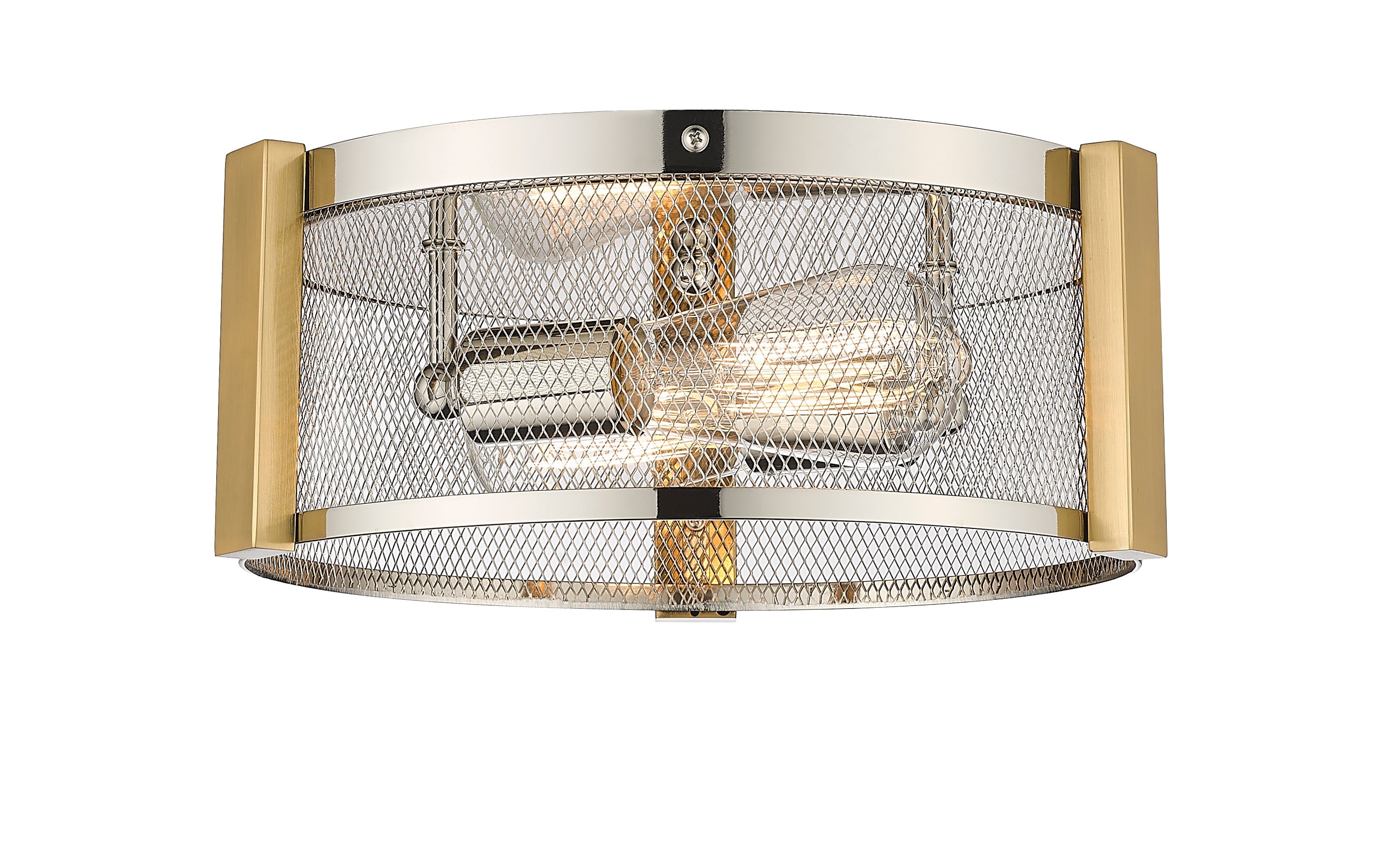 Britt 2-Light 12" Multi-Finish Flush Mount by Mirage Lighting-zoom-7