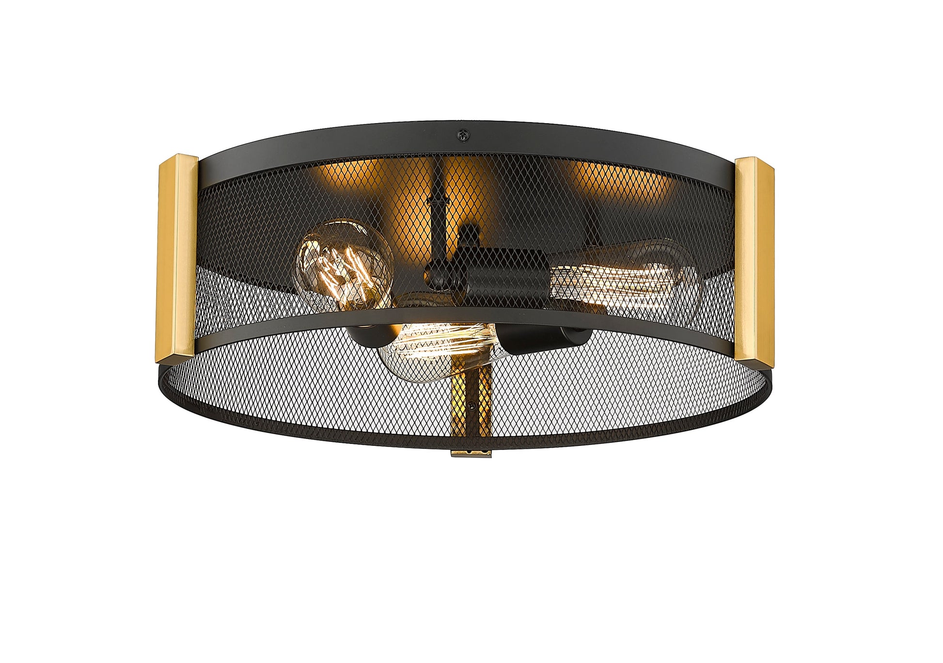 Britt 3-Light 16" Multi-Finish Flush Mount by Mirage Lighting-4
