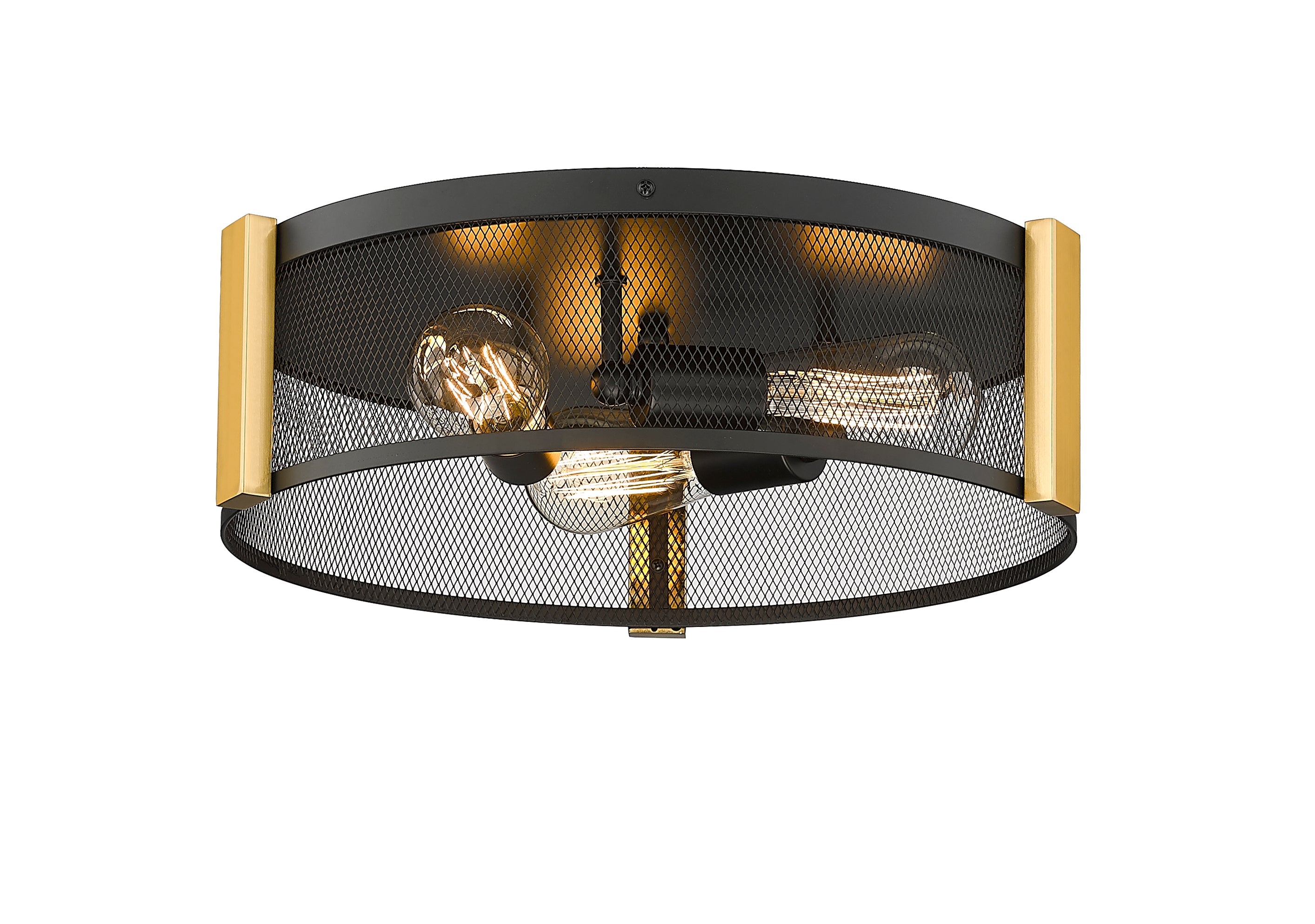 Britt 3-Light 16" Multi-Finish Flush Mount by Mirage Lighting-zoom-4