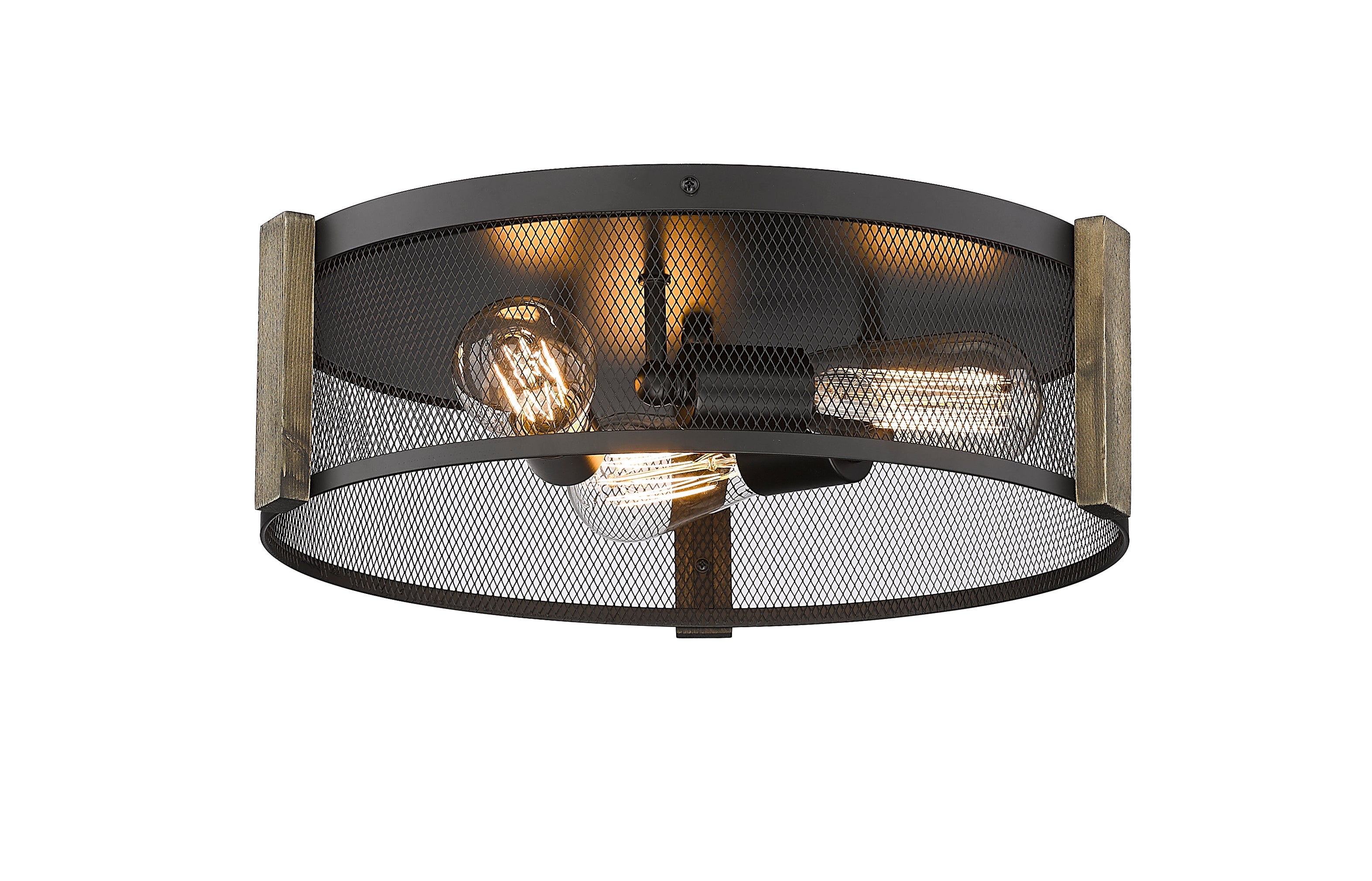 Britt 3-Light 16" Multi-Finish Flush Mount by Mirage Lighting-zoom-2
