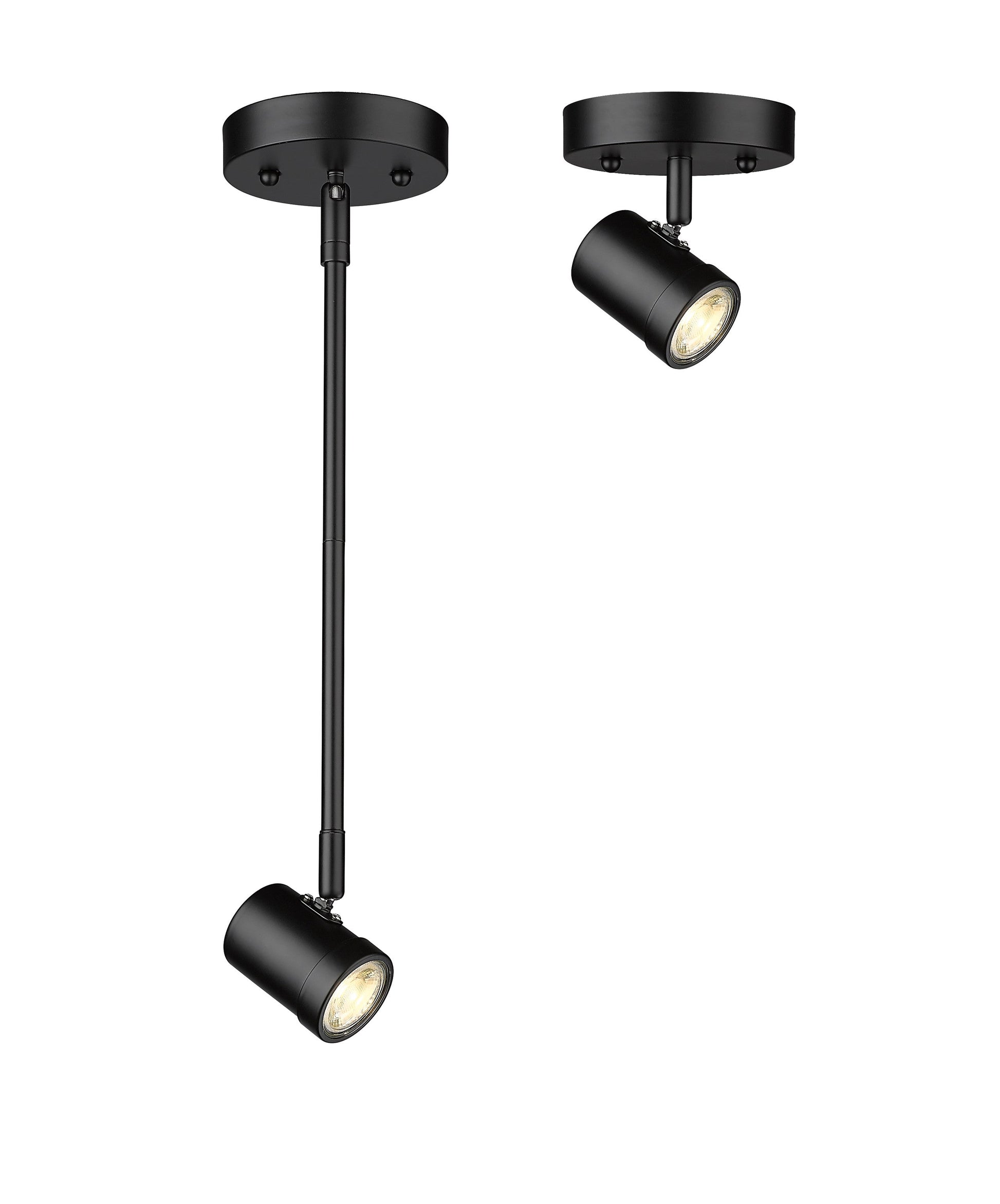 Spot-On Single Light Multi-Finish Black Track Mirage Lighting