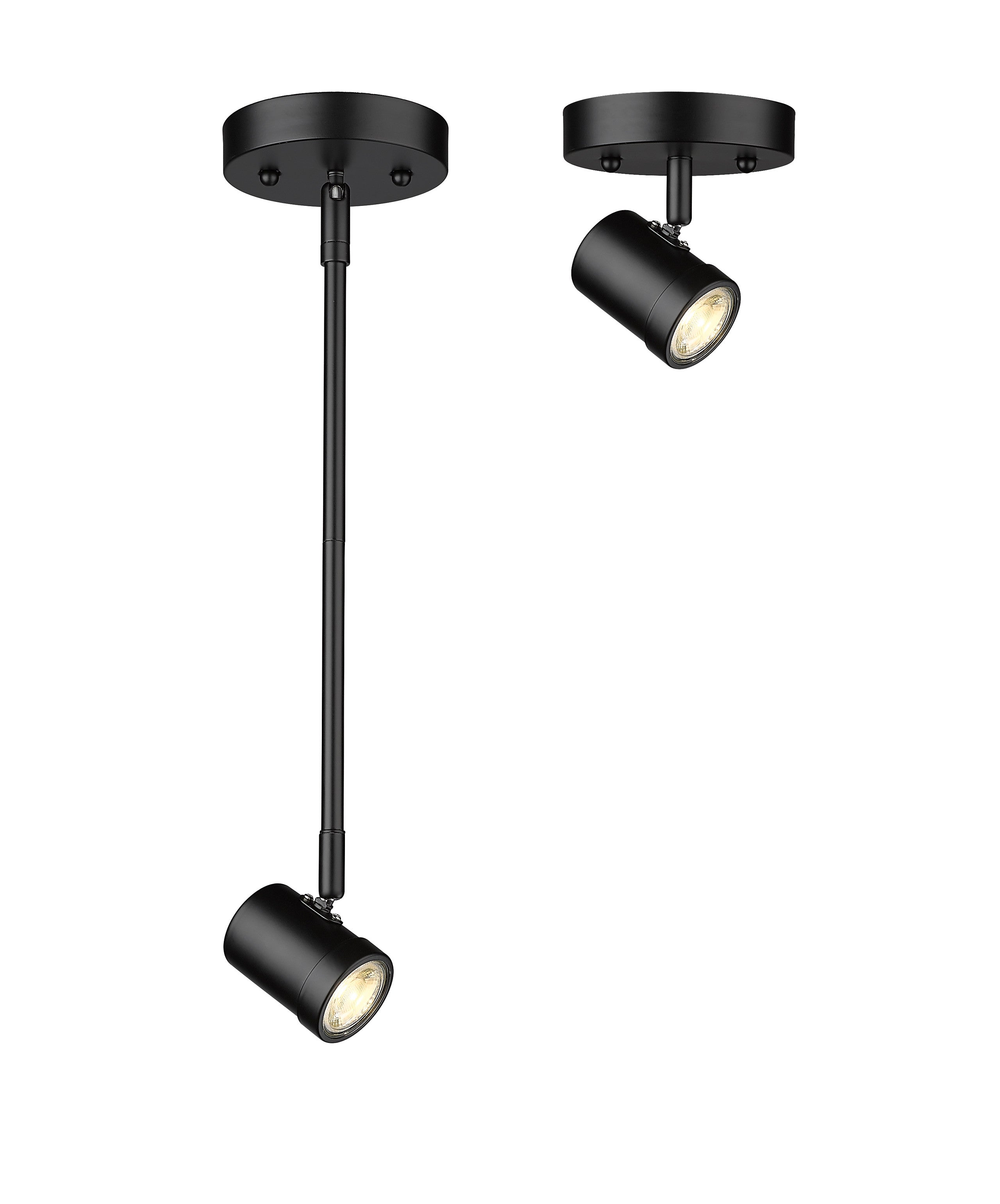 Spot-On Single Light Multi-Finish Black Track Mirage Lighting