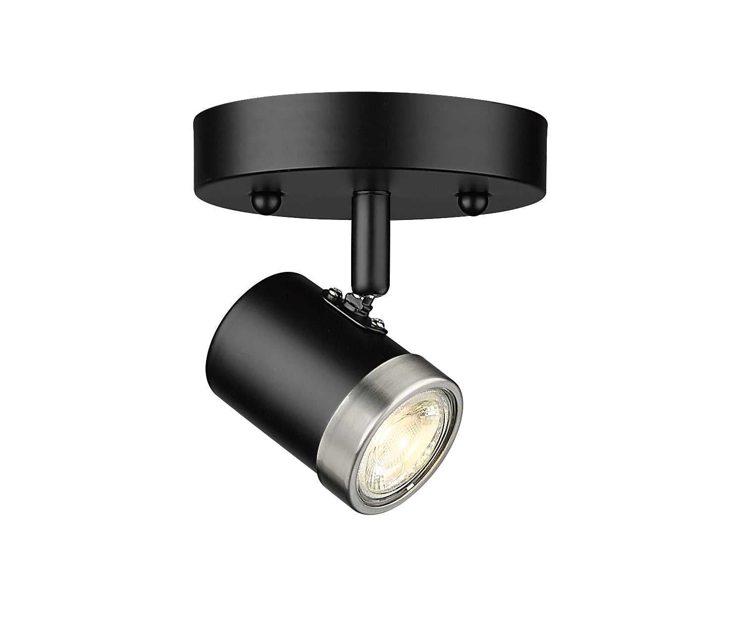 Spot-On Single Light Multi-Finish Black Track Mirage Lighting