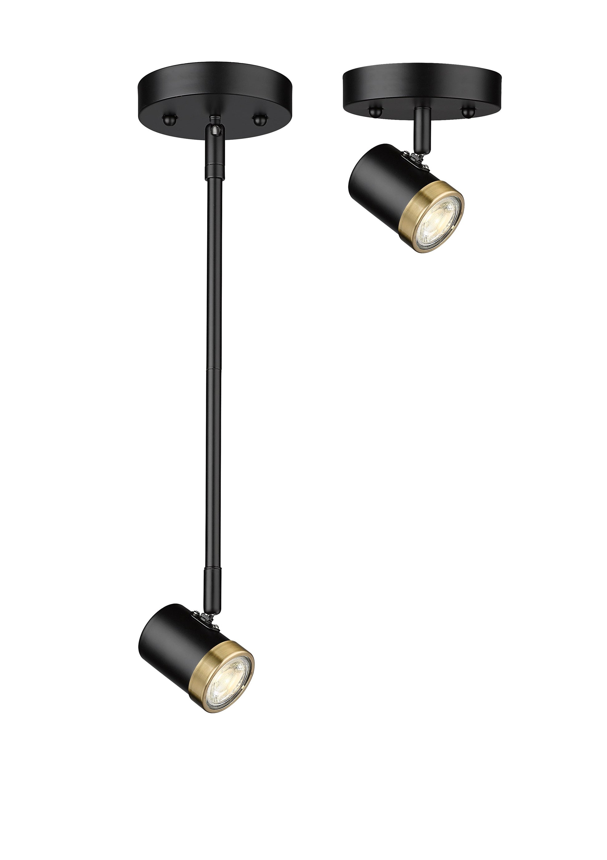 Spot-On Single Light Multi-Finish Black Track Mirage Lighting