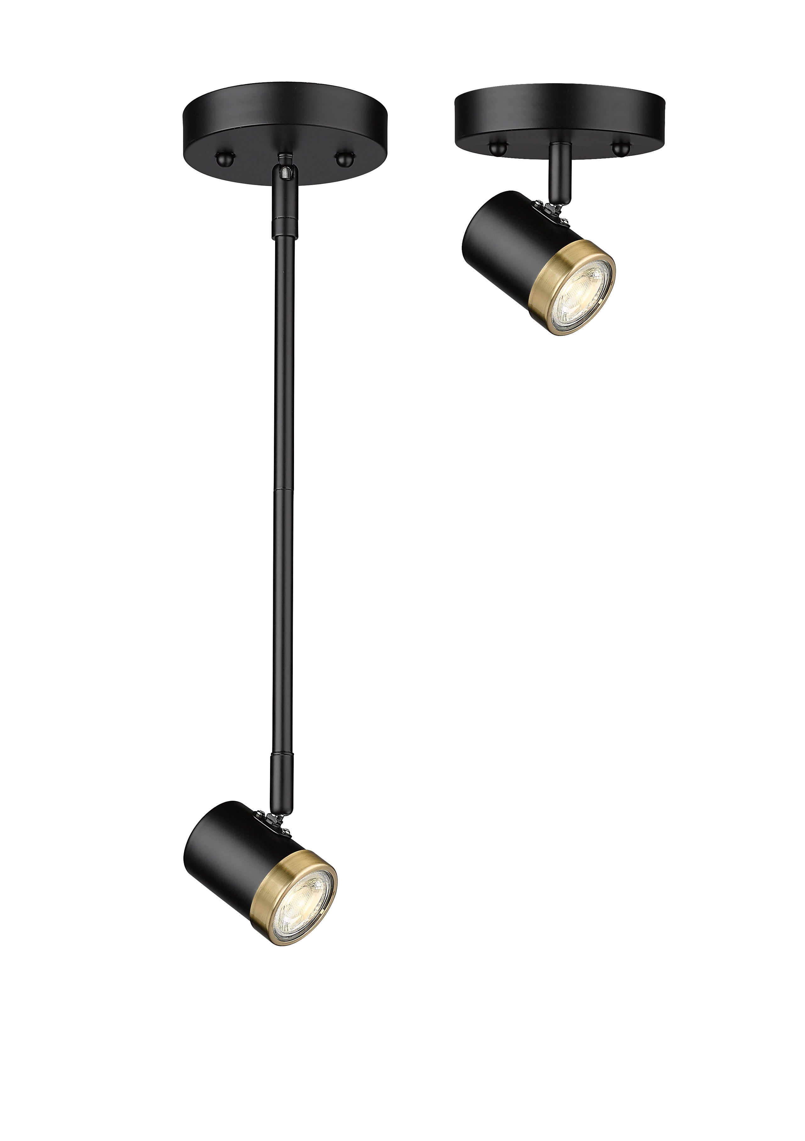 Spot-On Single Light Multi-Finish Black Track Mirage Lighting