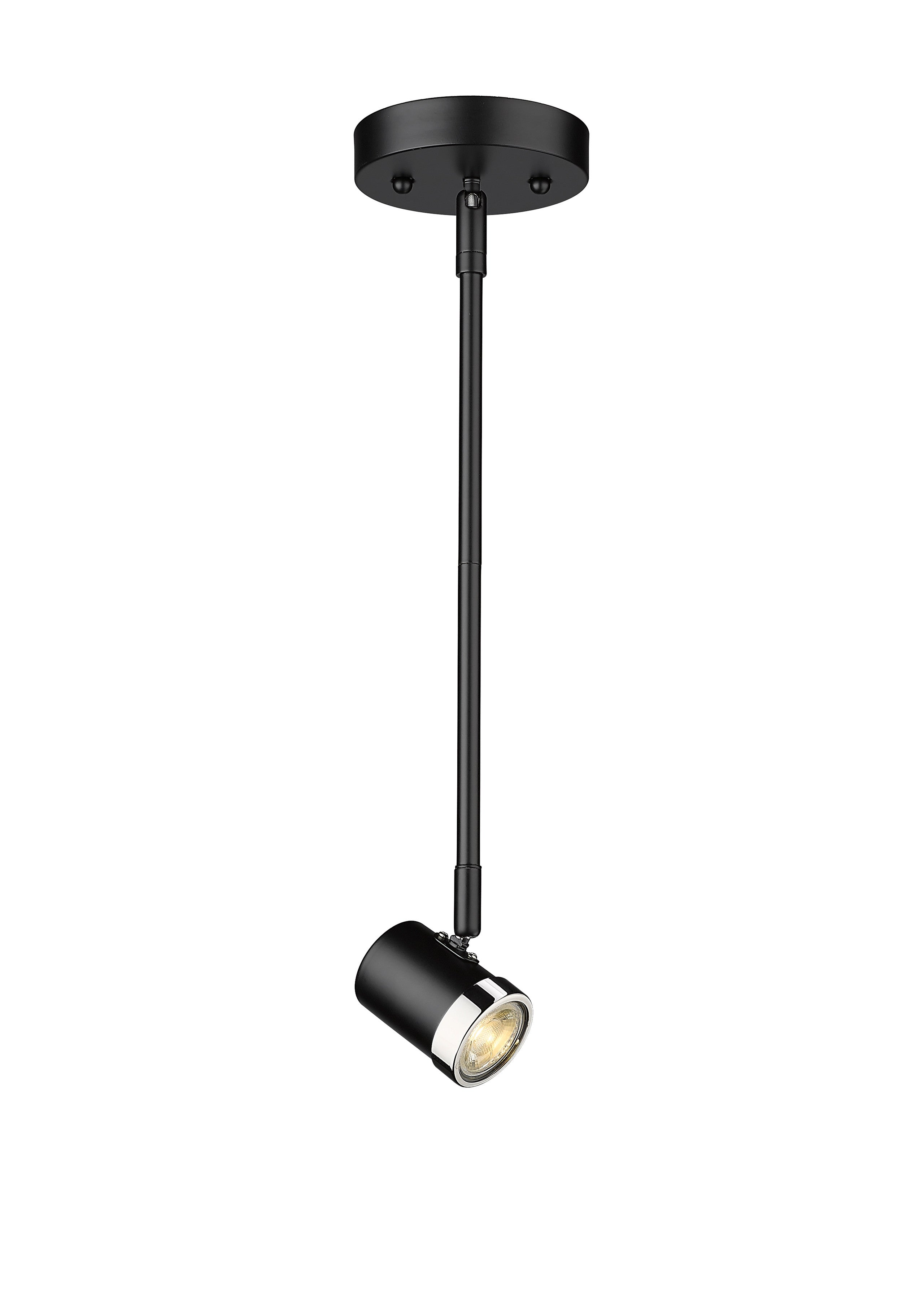 Spot-On Single Light Multi-Finish Black Track Mirage Lighting