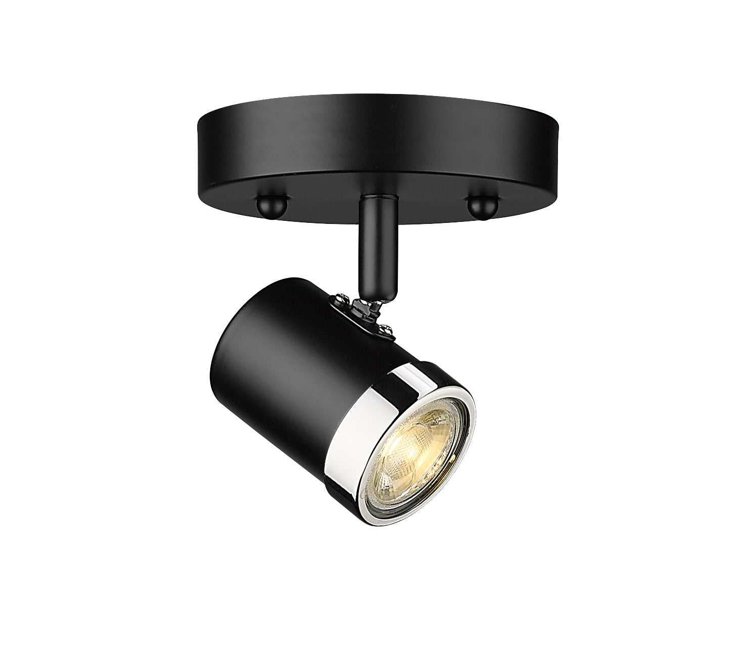 Spot-On Single Light Multi-Finish Black Track Mirage Lighting