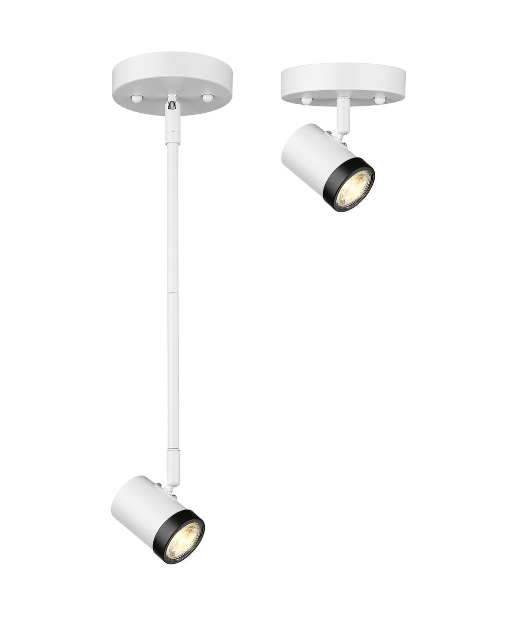 Spot-On Single Light Multi-Finish White Track Mirage Lighting