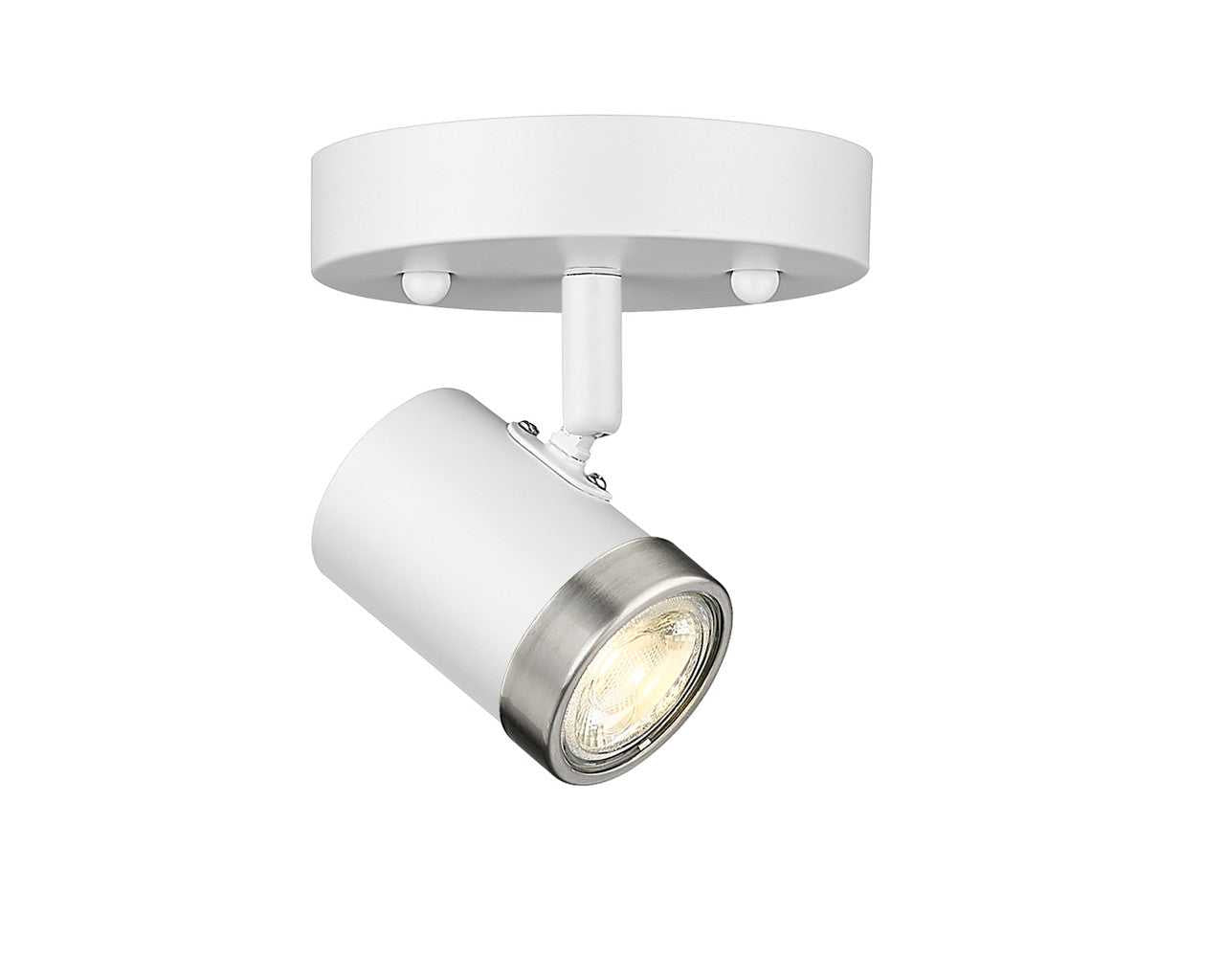 Spot-On Single Light Multi-Finish White Track Mirage Lighting