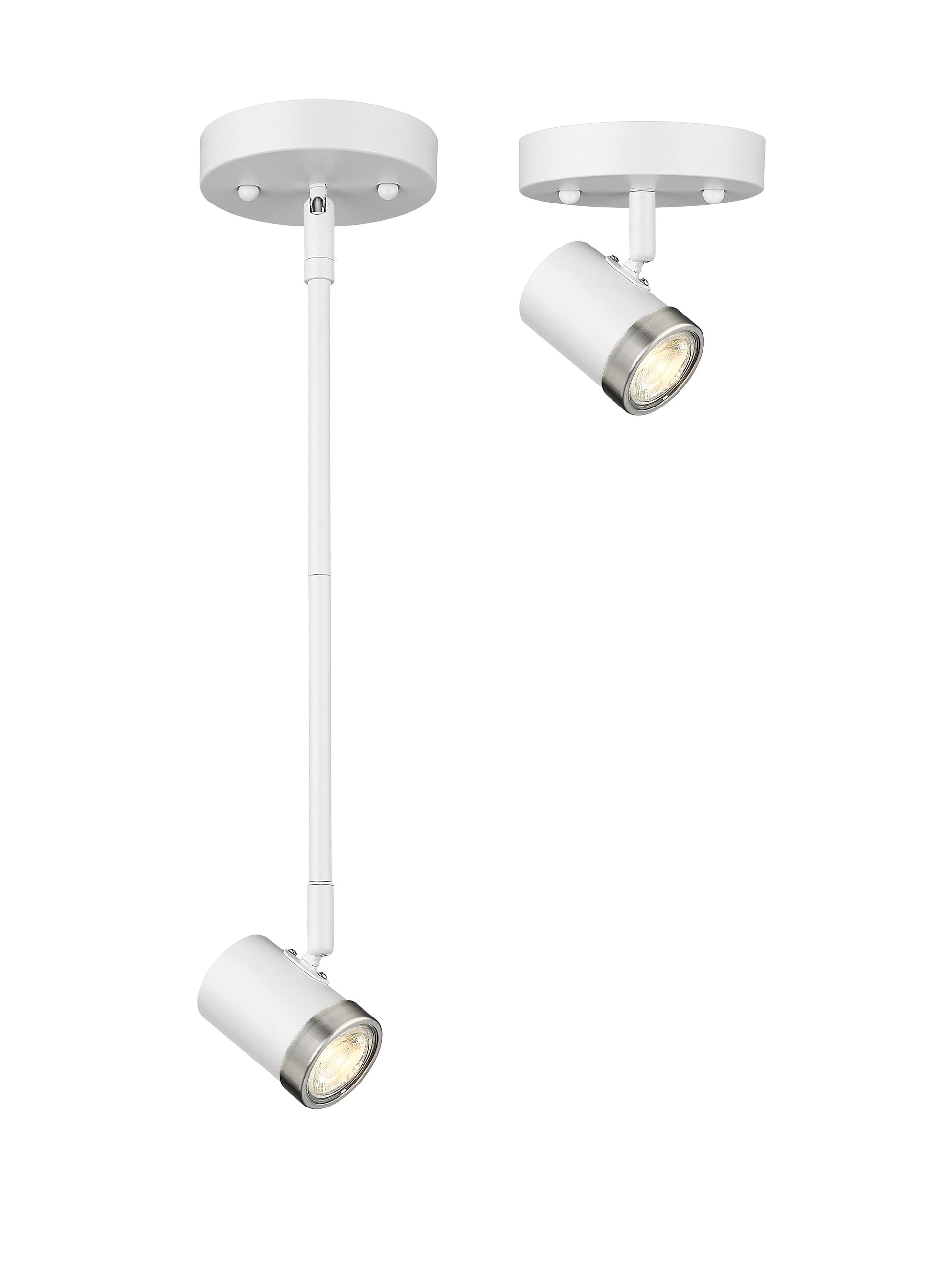 Spot-On Single Light Multi-Finish White Track Mirage Lighting