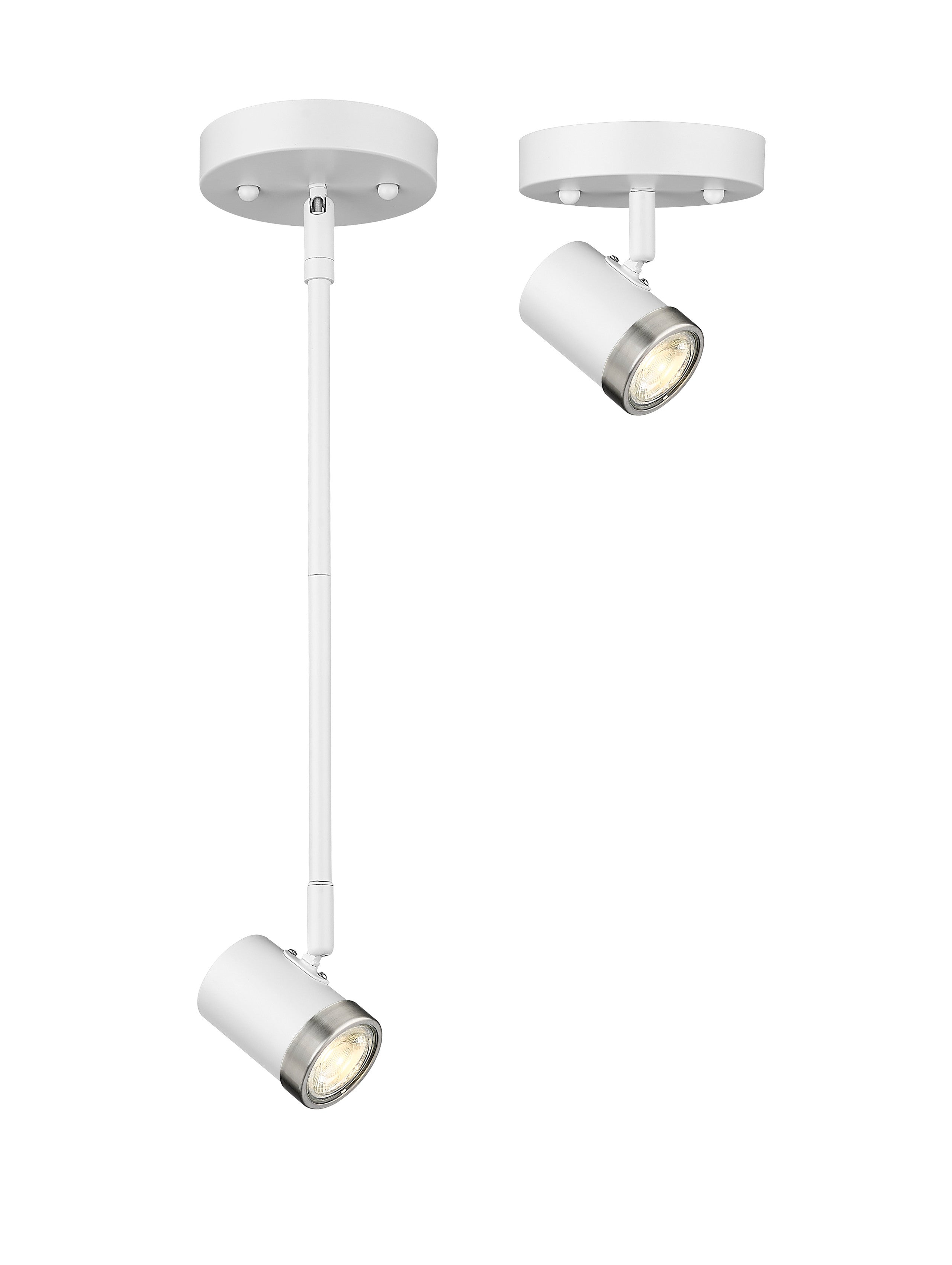 Spot-On Single Light Multi-Finish White Track Mirage Lighting