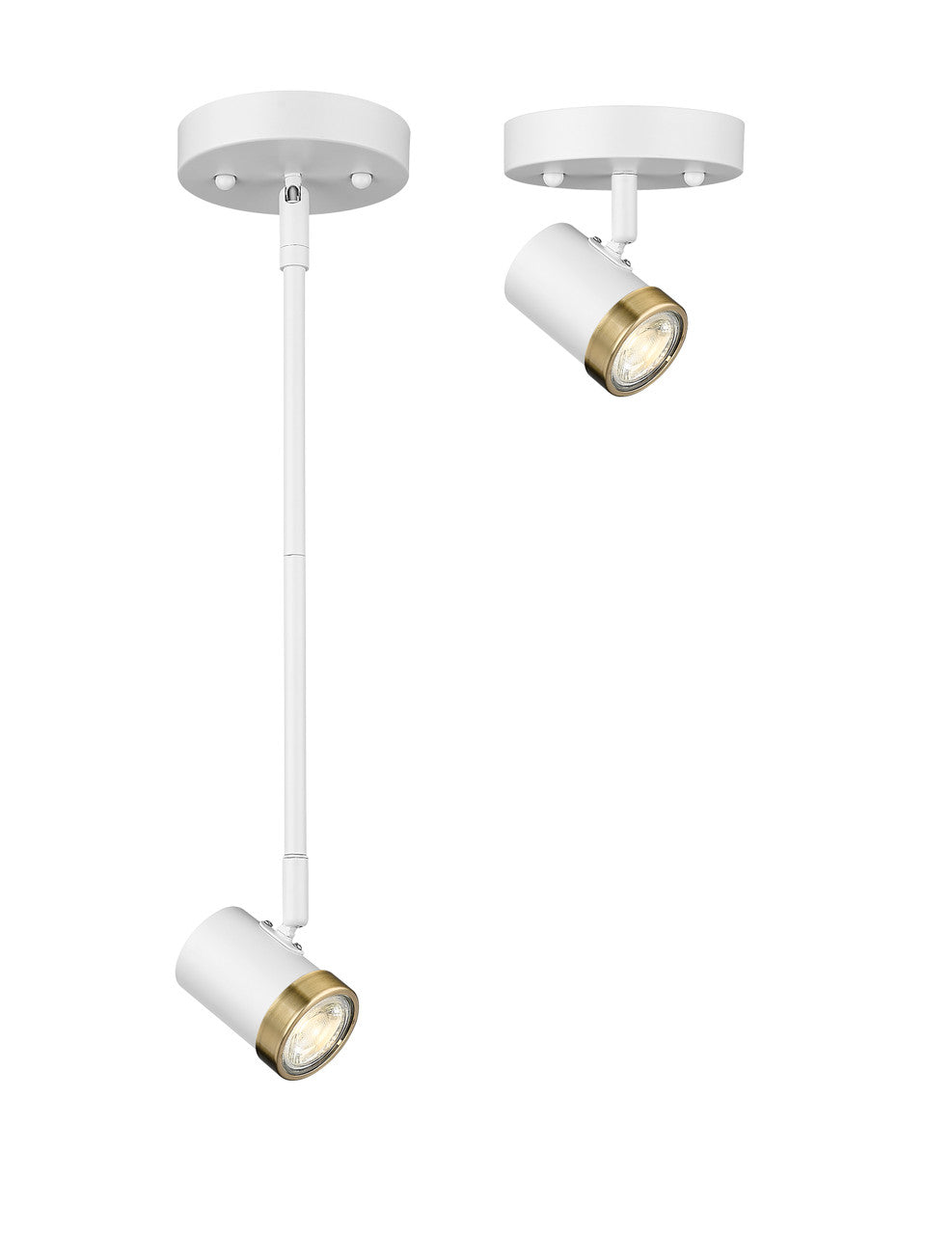 Spot-On Single Light Multi-Finish White Track Mirage Lighting