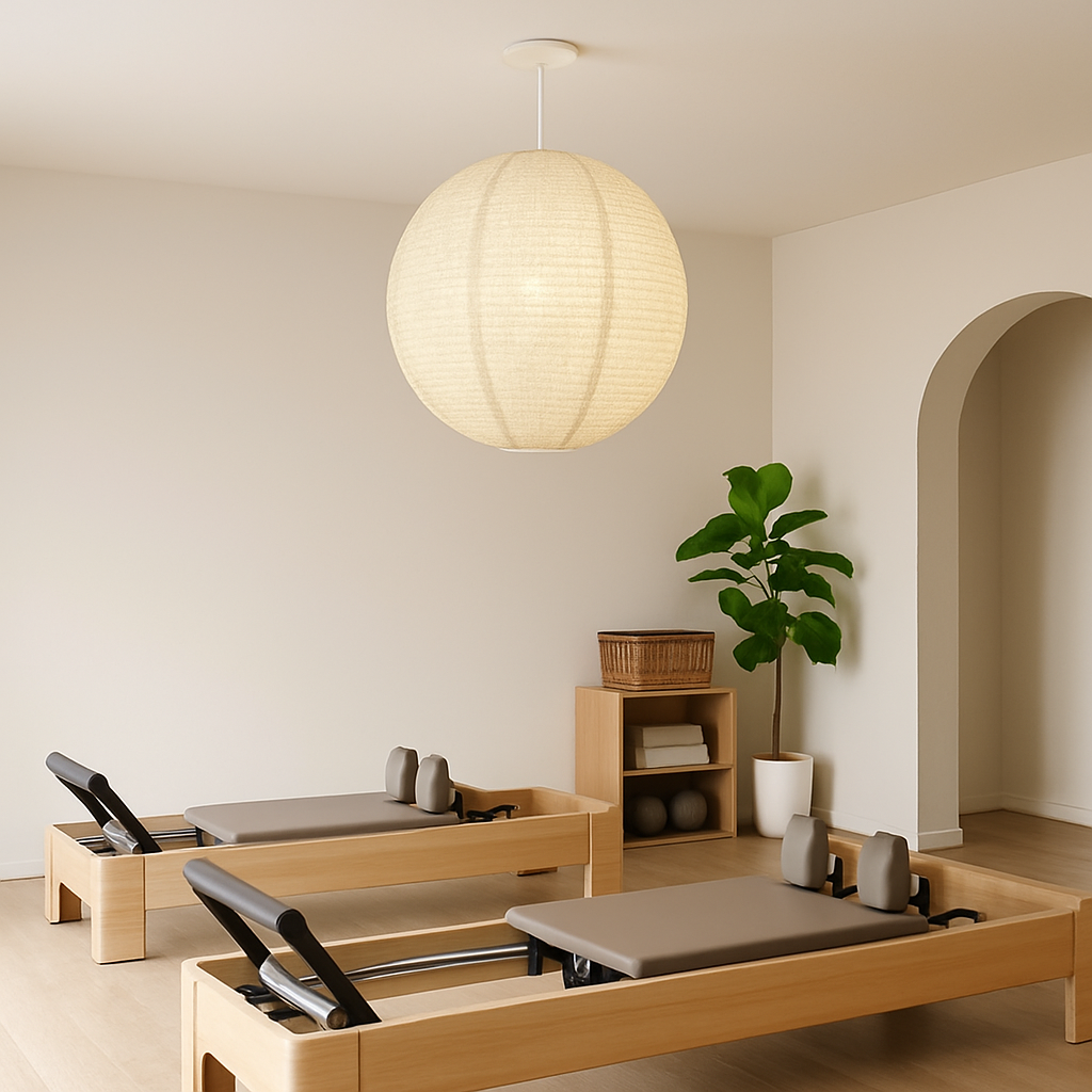 Oslo 24" 3-Light Linen Pendant-1