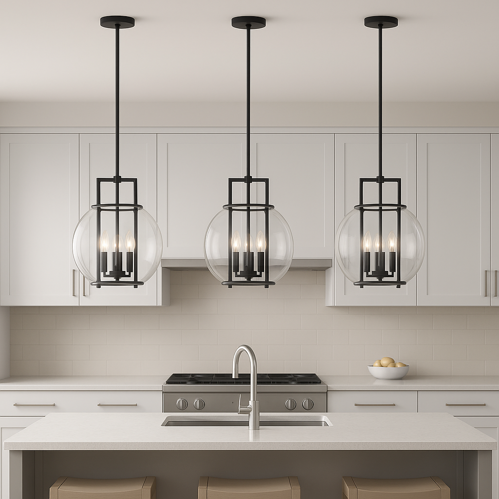 Orbem 3-Light 14" Multi Finish Pendant-2