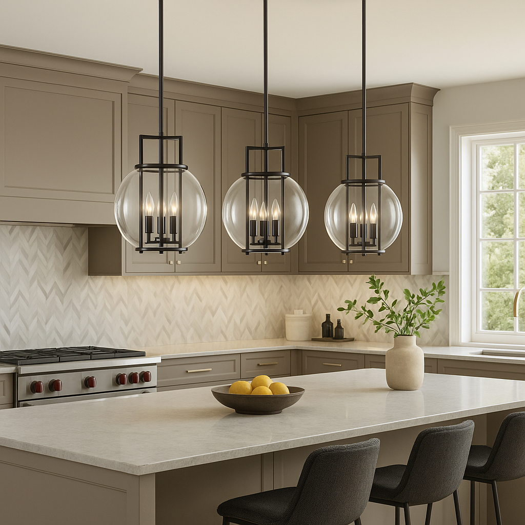 Orbem 3-Light 14" Multi Finish Pendant