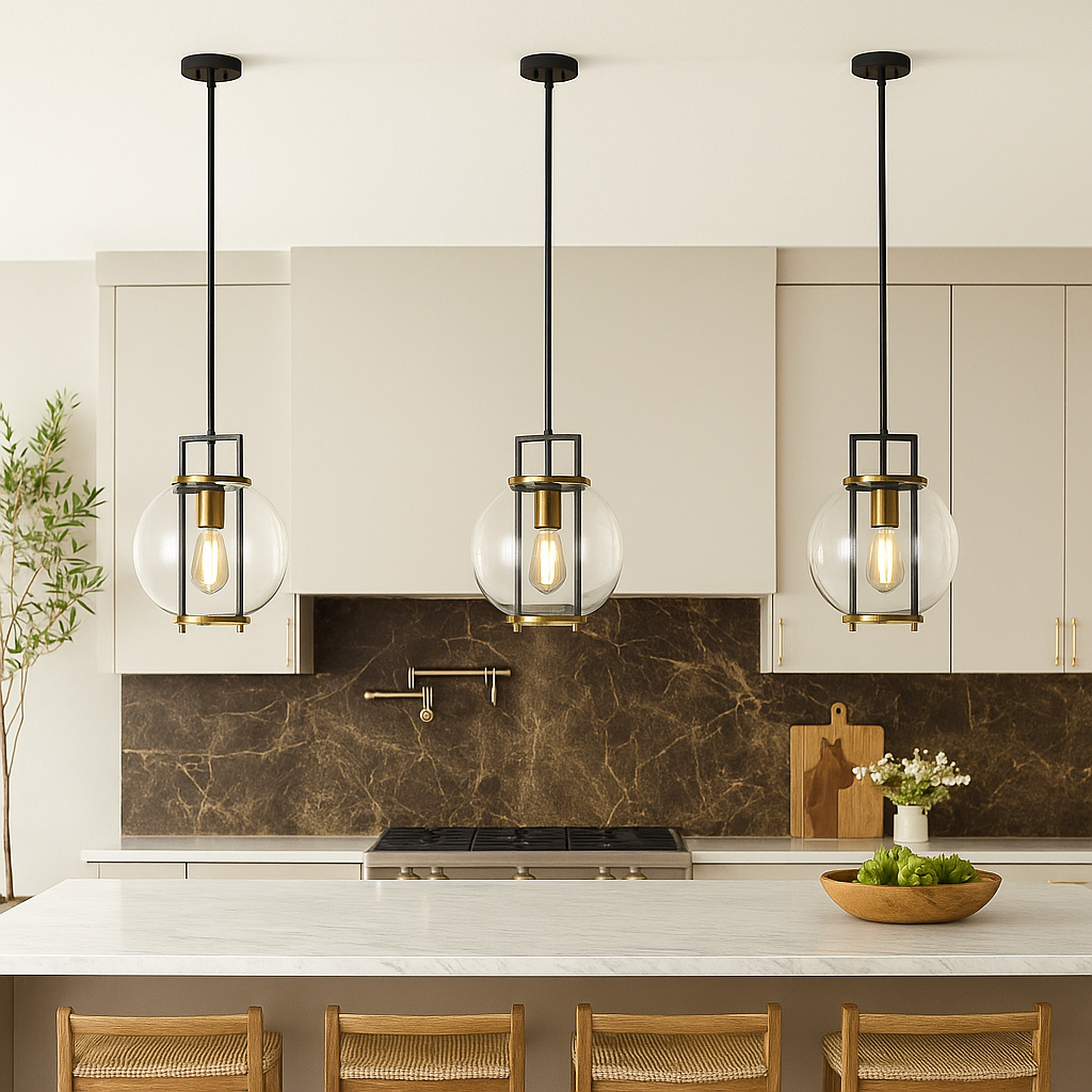 Orbem 1-Light 10" Multi Finish Pendant-1