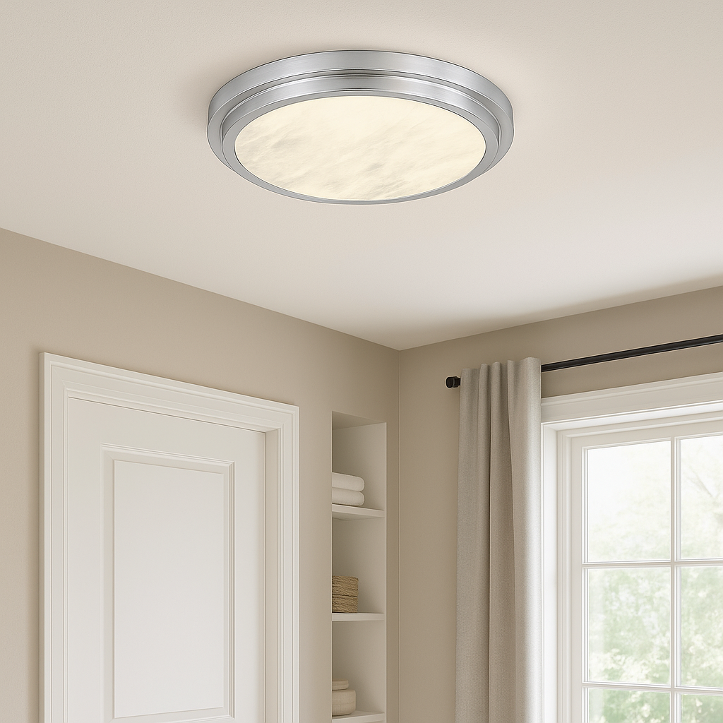 Halo Alabaster 12" Slim Disk LED Flush Mount-zoom-1
