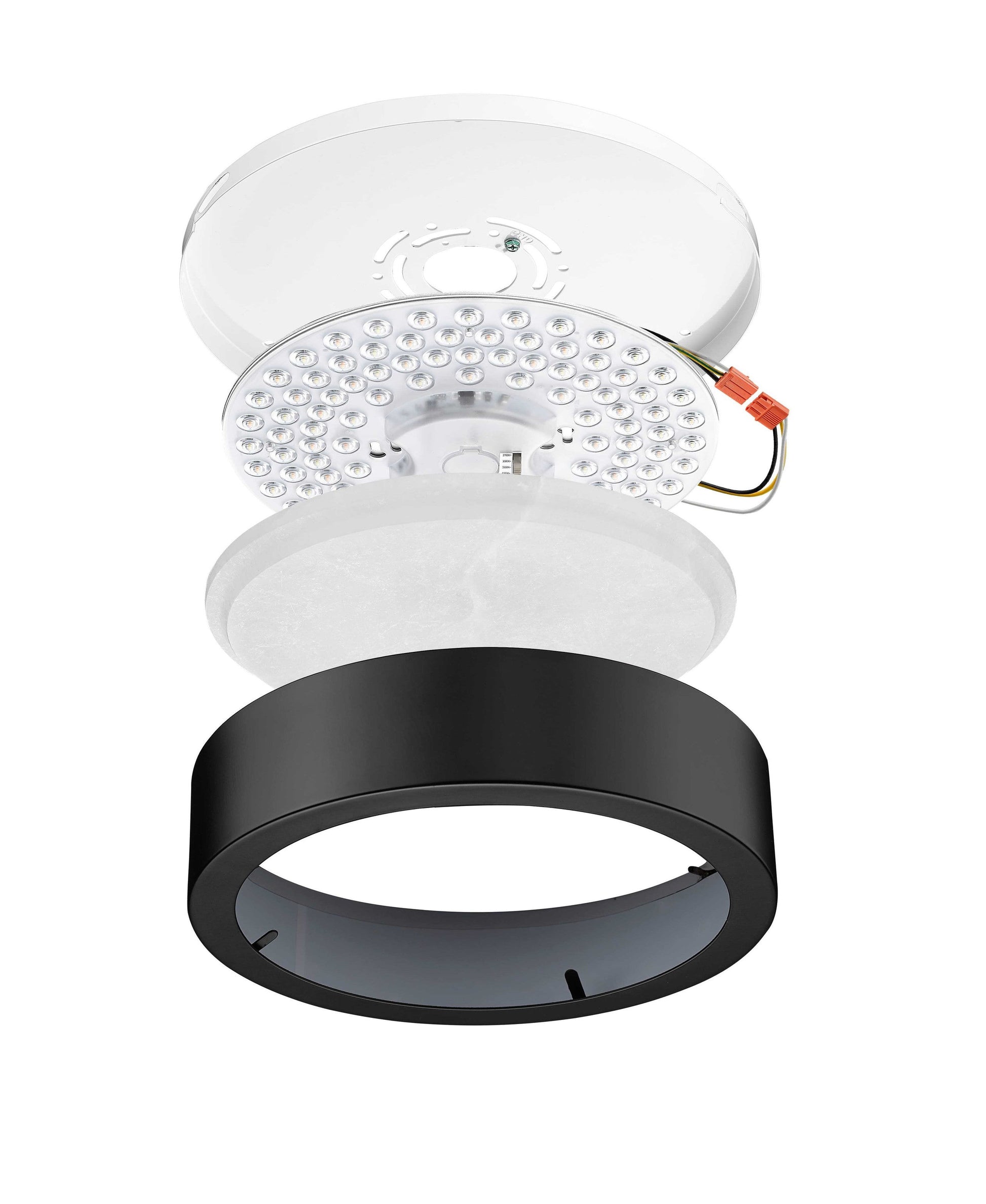 Crescent Alabaster 11" 5CCT LED Flush Mount w/Replaceable LED Module-6