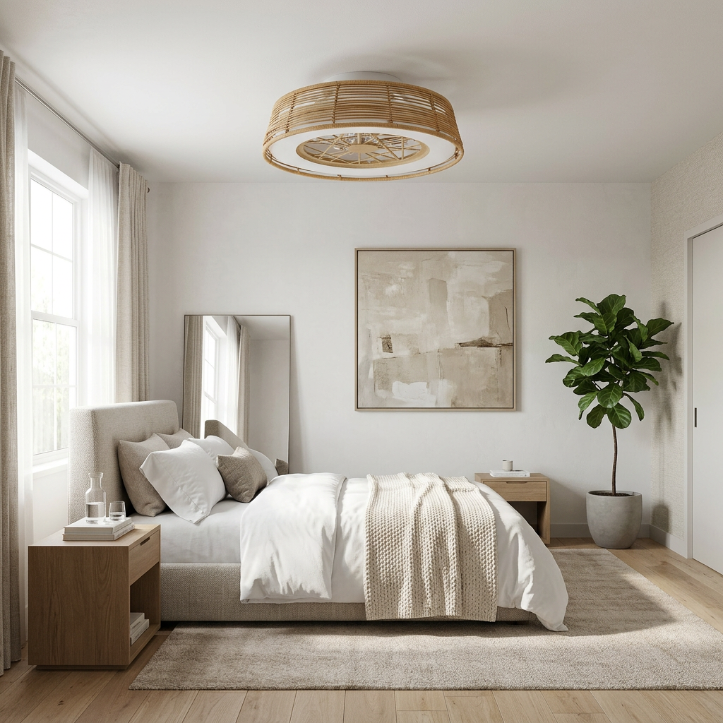 Hono 23" Smart Fandelier Fan Damp Rated