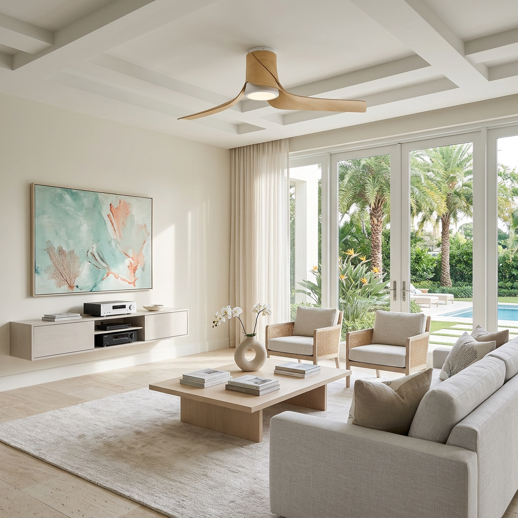 Banana Leaf 53" Flush Ceiling Fan-zoom-1