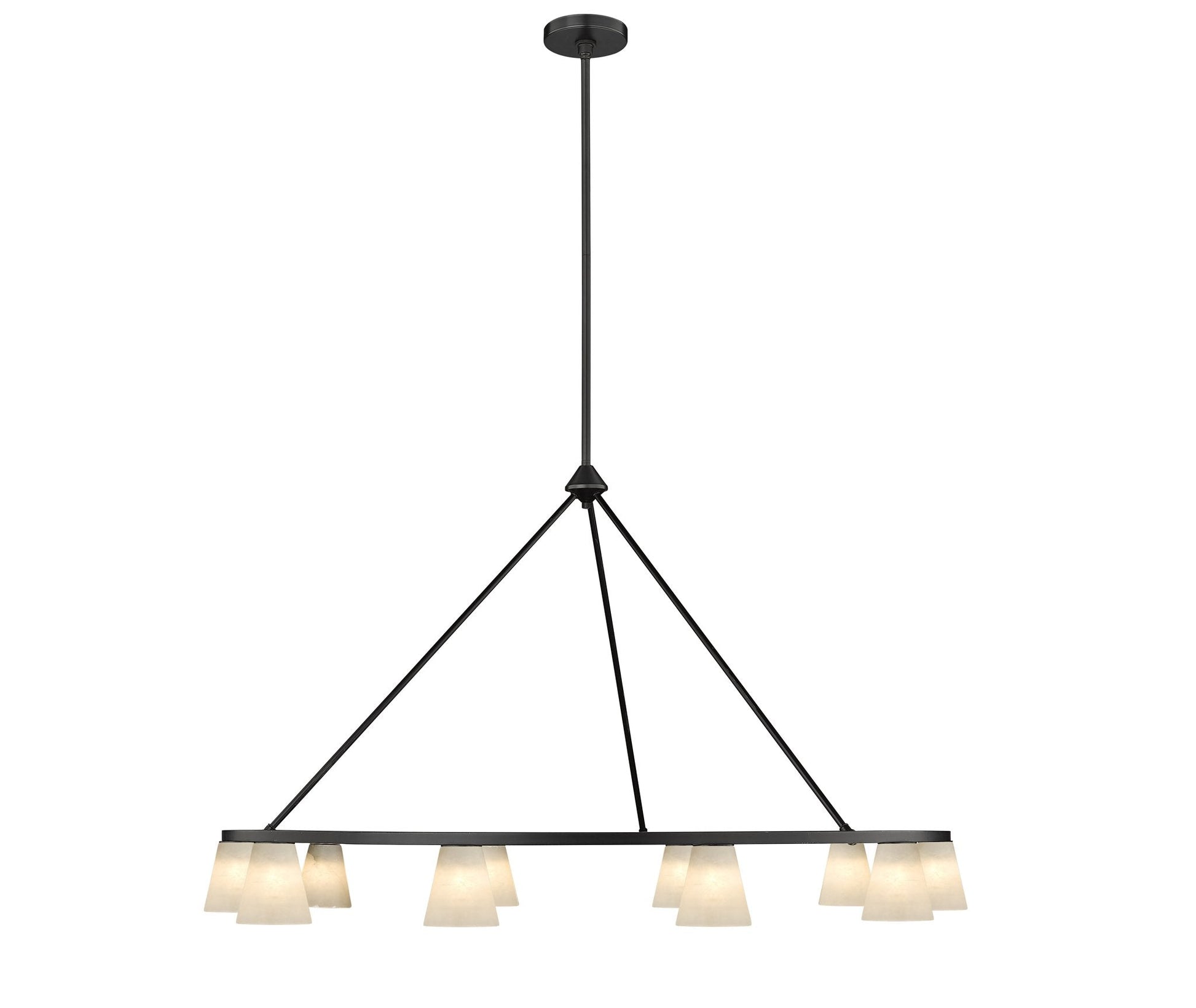 Ironstone 10-Light Spanish Alabaster Chandelier-3